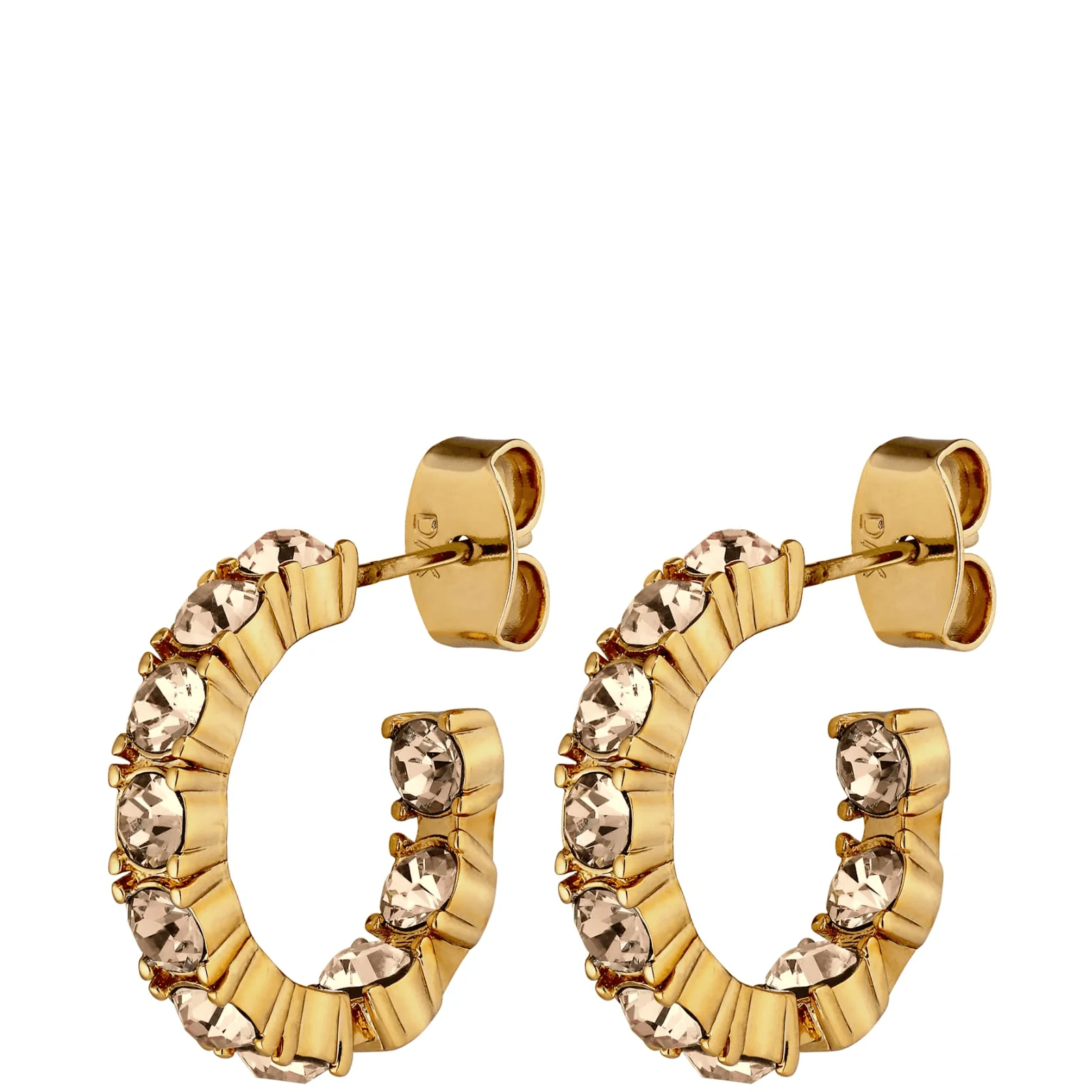 DYRBERG/KERN Raquel Gold Hoop Earrings - Golden