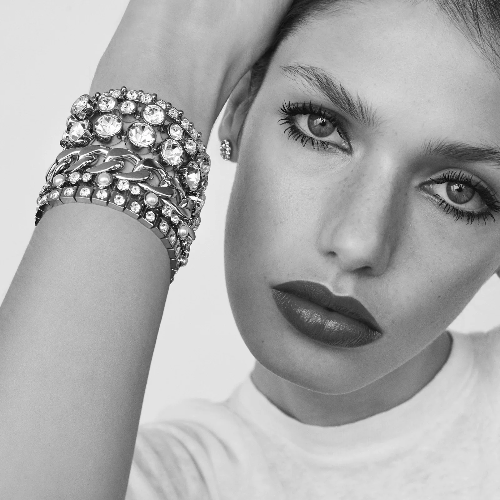 DYRBERG/KERN Rockstud Silver Bracelet - Image 2