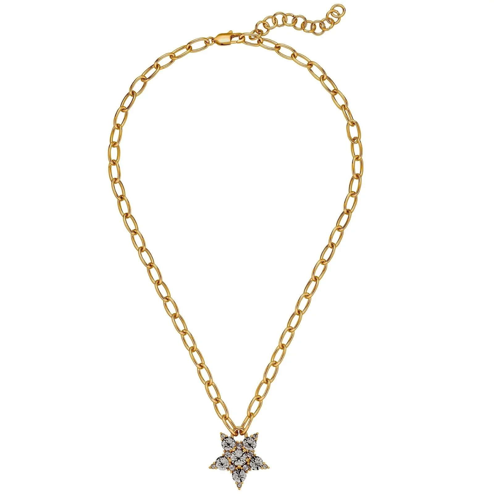 Dyrberg Kern Sagitta Gold Necklace - Grey - Image 2