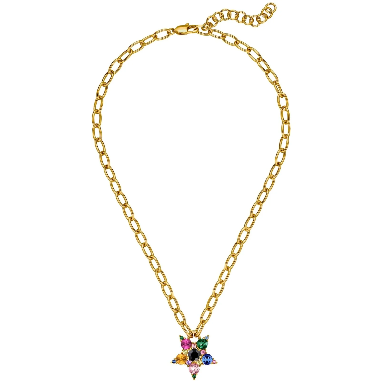 Dyrberg Kern Sagitta Gold Necklace - Rainbow - Image 2
