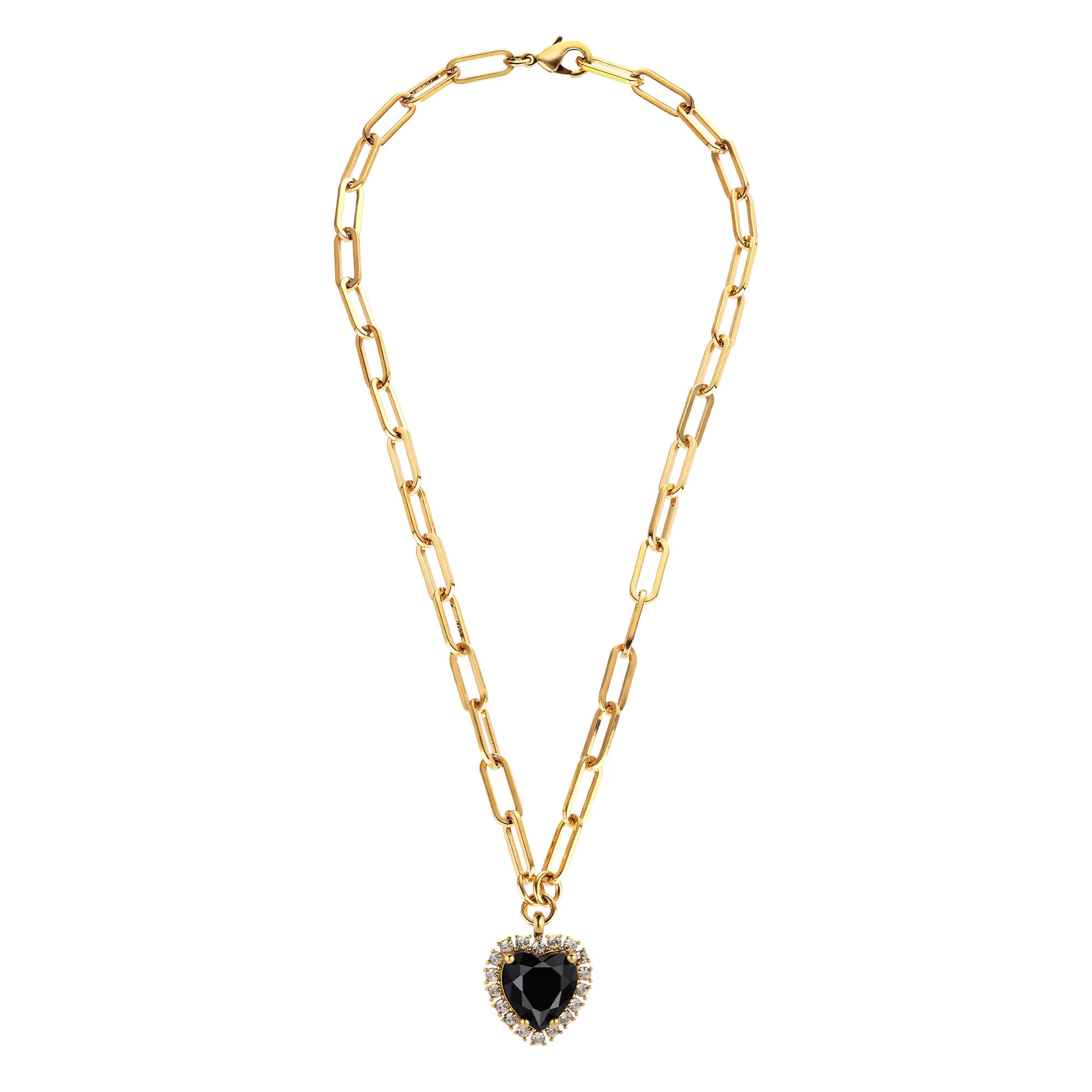Dyrberg Kern Simona Gold Necklace - Black/Golden - Image 2