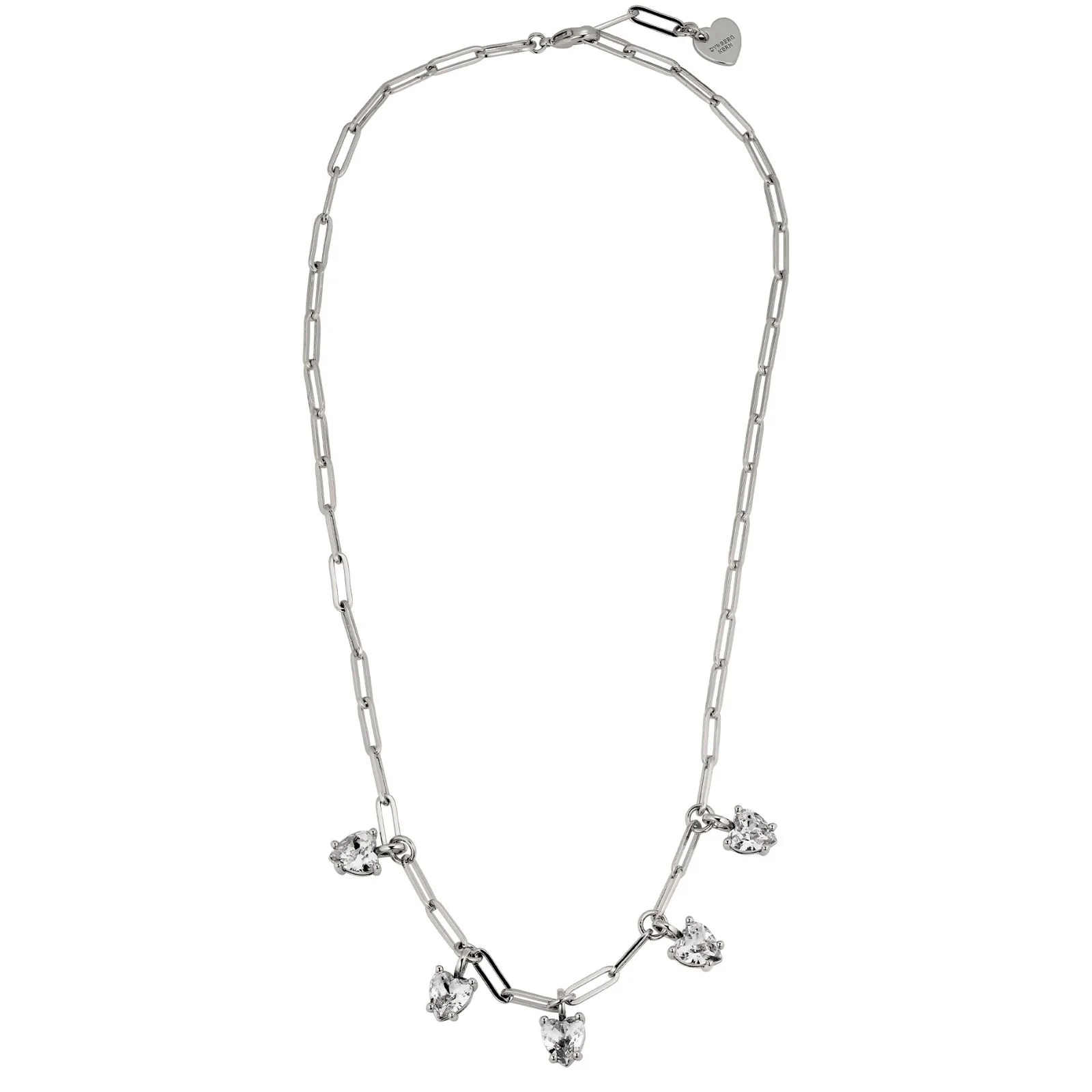 DYRBERG/KERN Soul Silver Multi Heart Pendants Necklace - Image 2