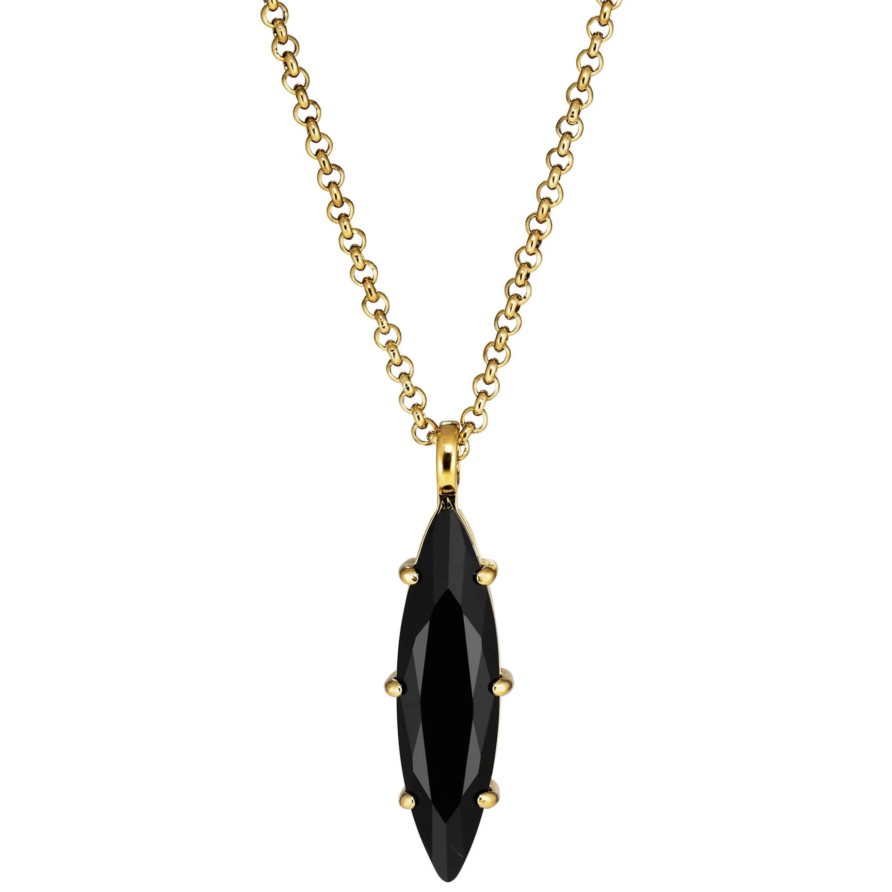 DYRBERG/KERN Takeshi Gold Necklace - Black