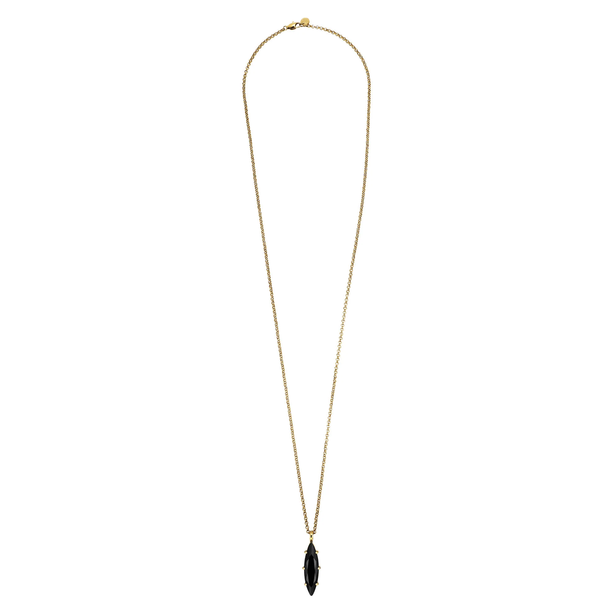 DYRBERG/KERN Takeshi Gold Necklace - Black - Image 3