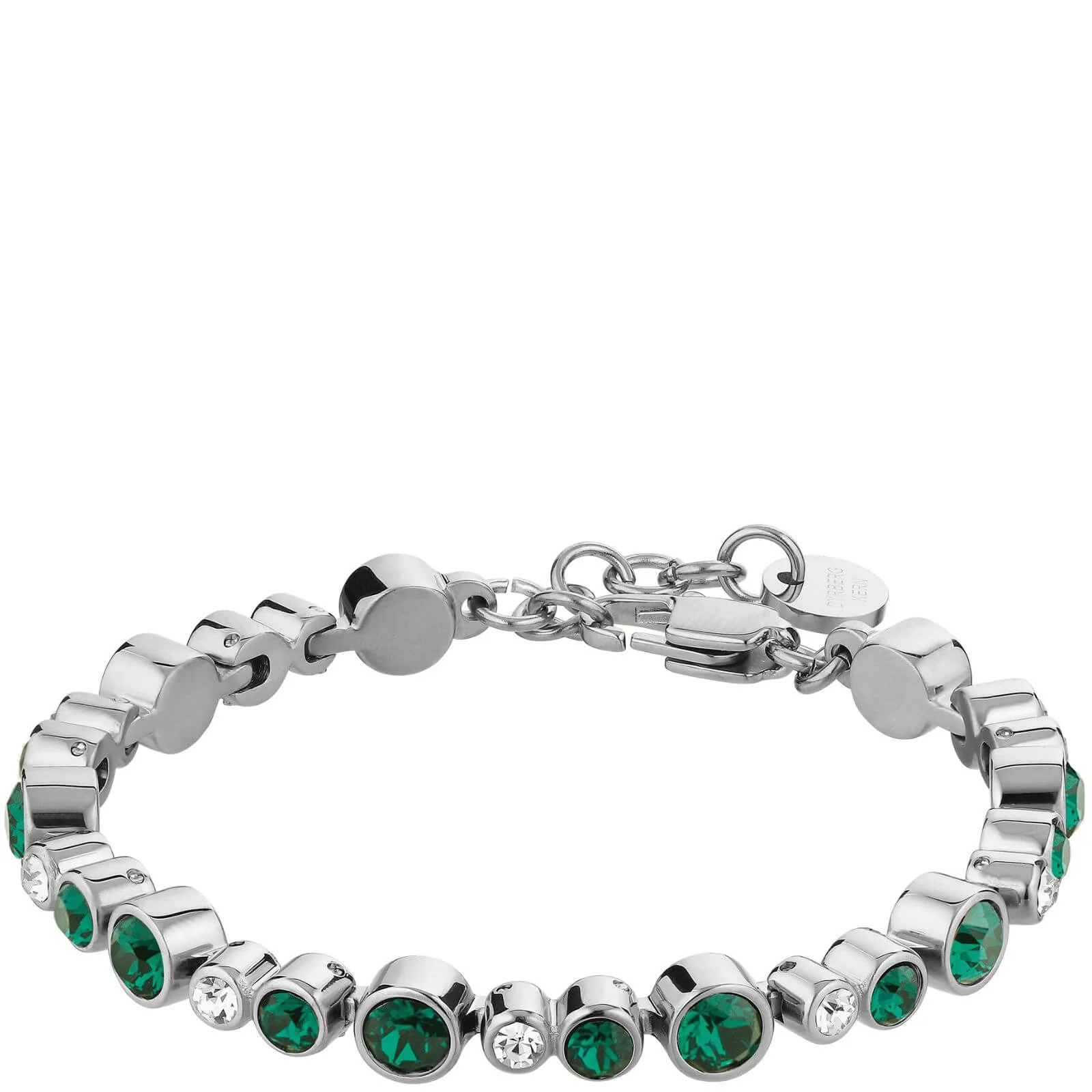 Dyrberg Kern Teresia Silver Bracelet - Emerald Green