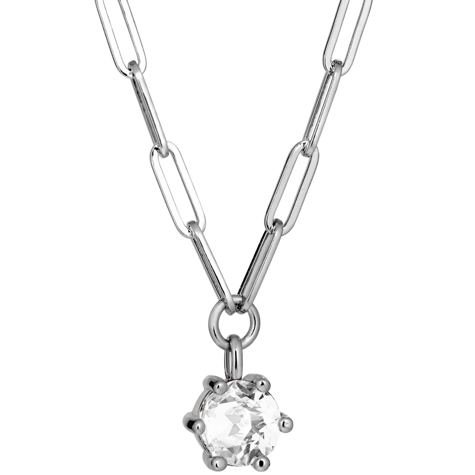 DYRBERG/KERN Tessa Silver Oval Link Necklace