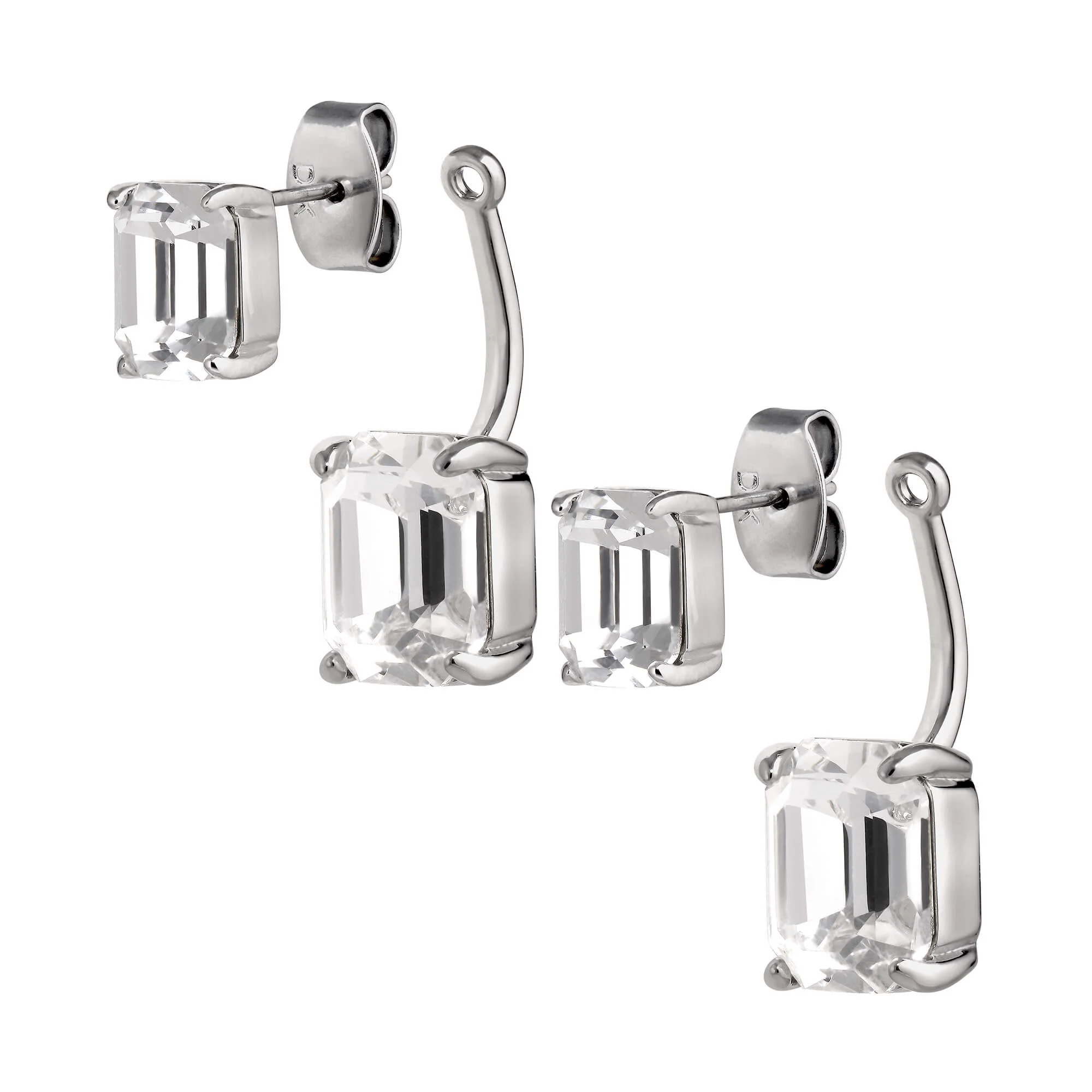 DYRBERG/KERN Teti Silver Small Drop Earrings - Image 2