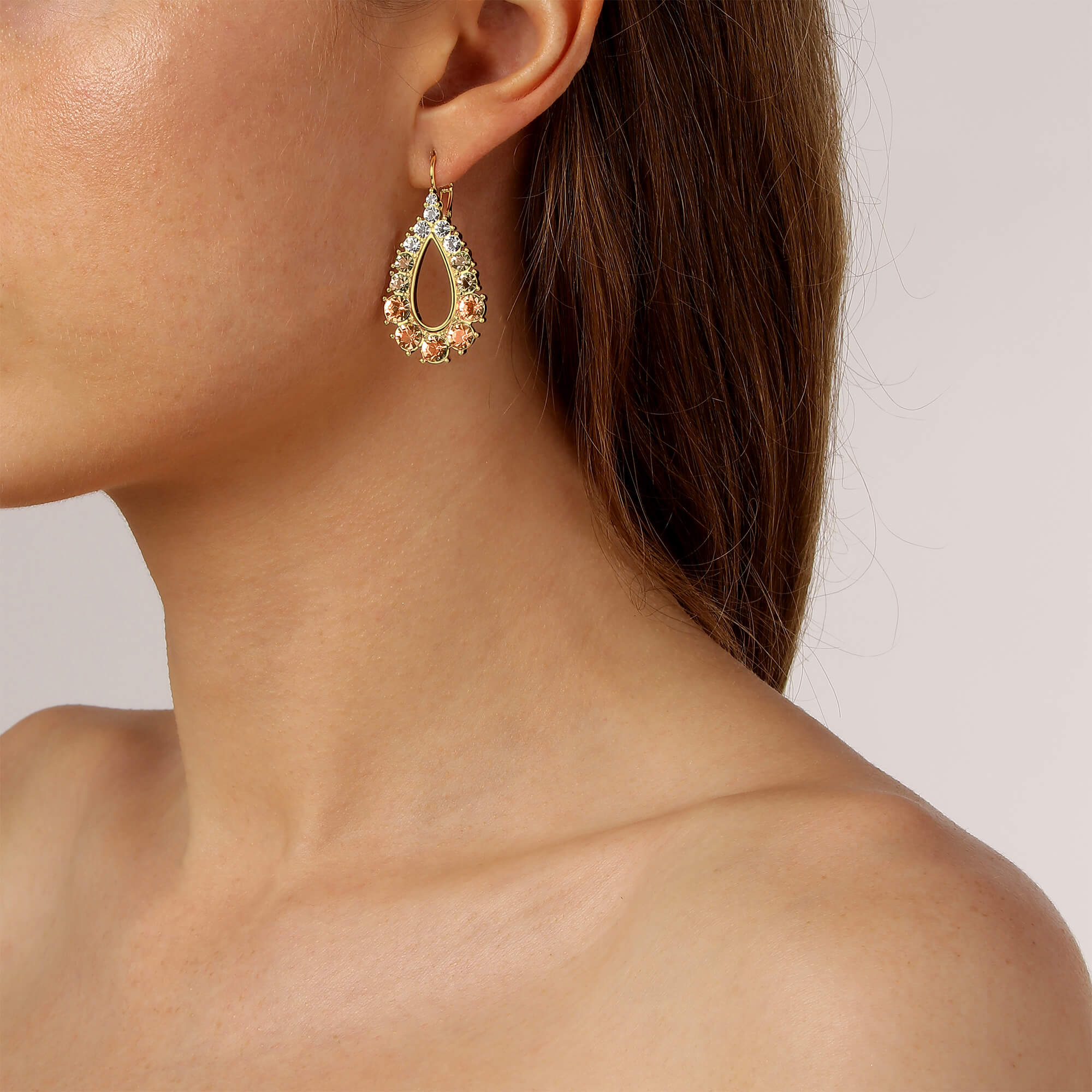 Dyrberg Kern Zanetta Gold Statement Earrings - Golden - Image 2