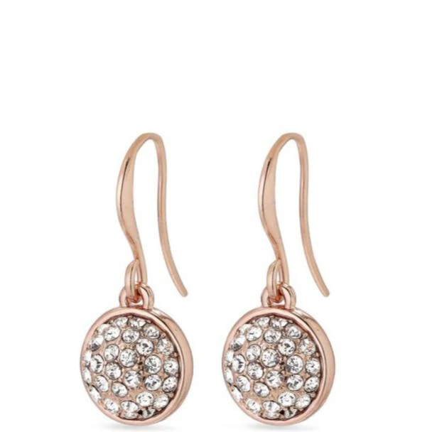 Pilgrim Heather Rose Gold Drop Earrings
