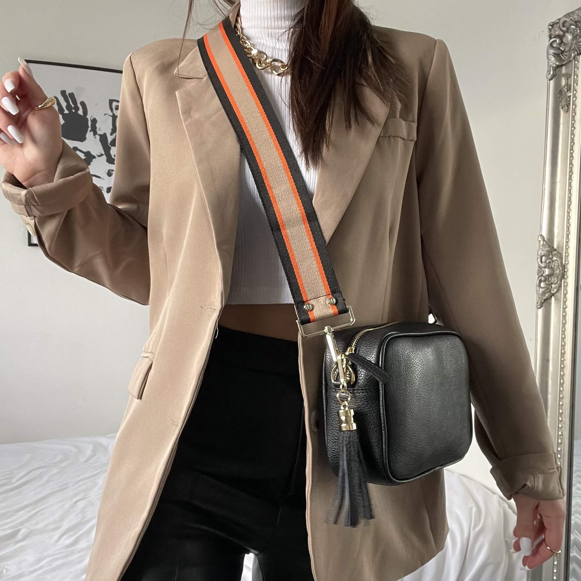 Elie Beaumont Black Leather Bag - Image 2