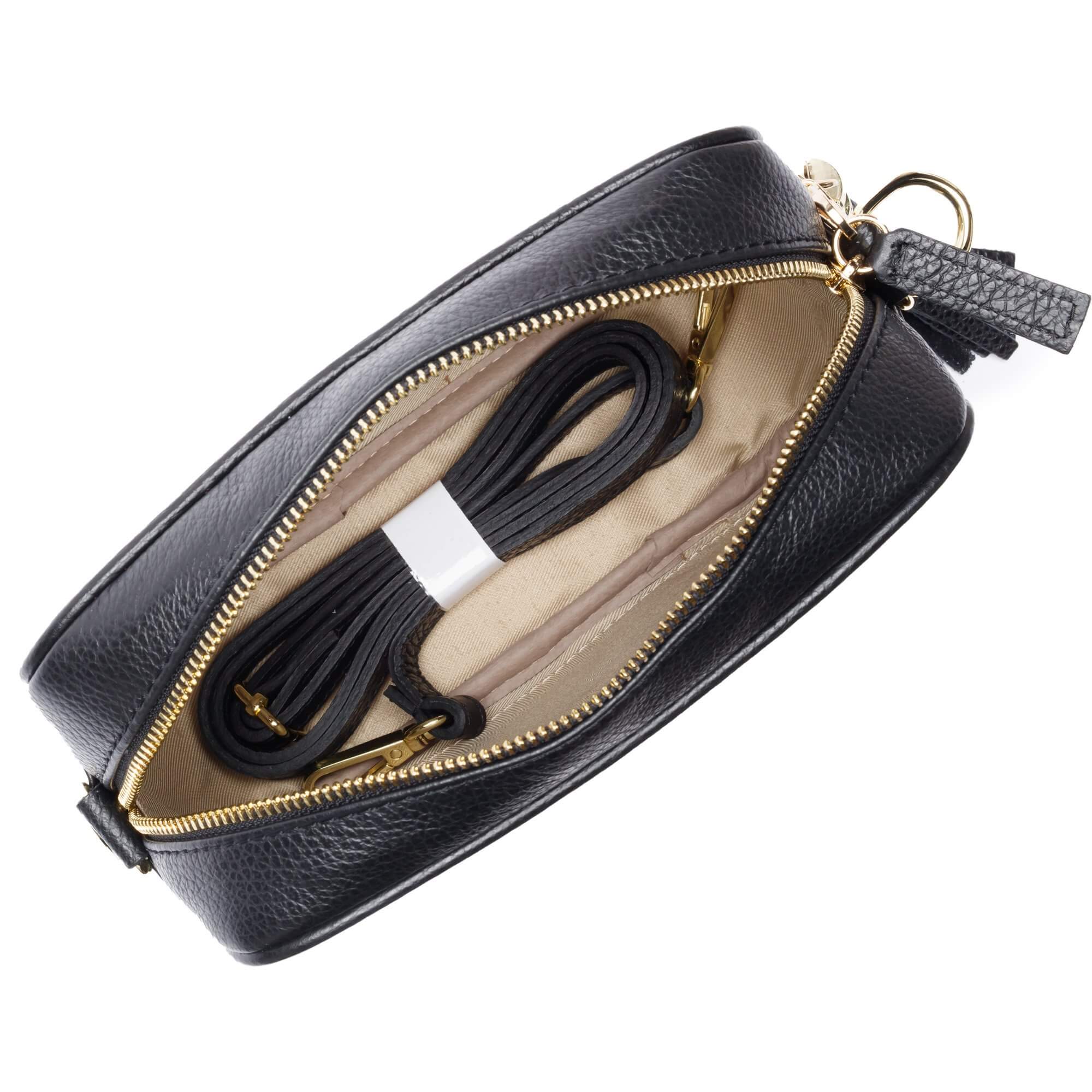 Elie Beaumont Black Leather Bag - Image 3