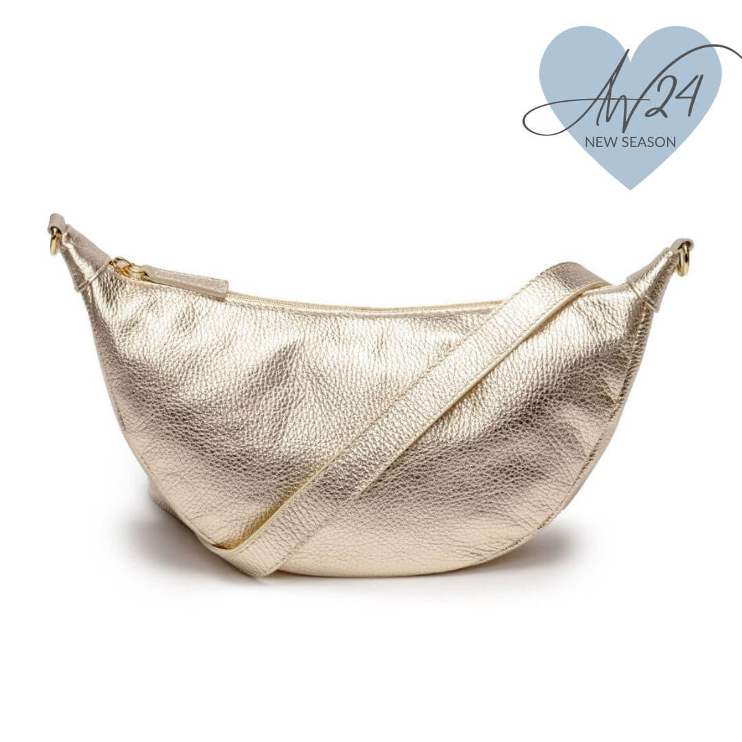 Elie Beaumont Leather Hobo Bag - Gold - Image 2