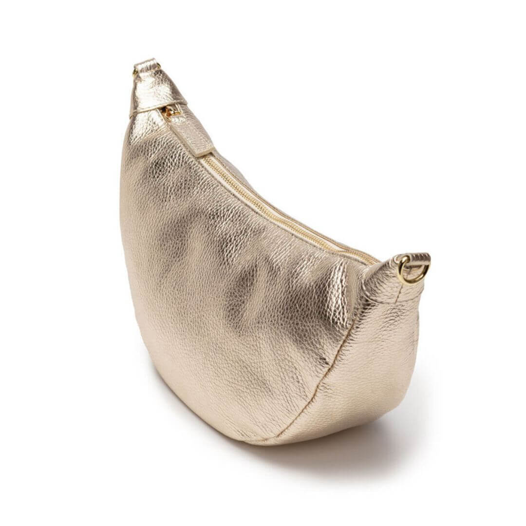 Elie Beaumont Leather Hobo Bag - Gold - Image 3