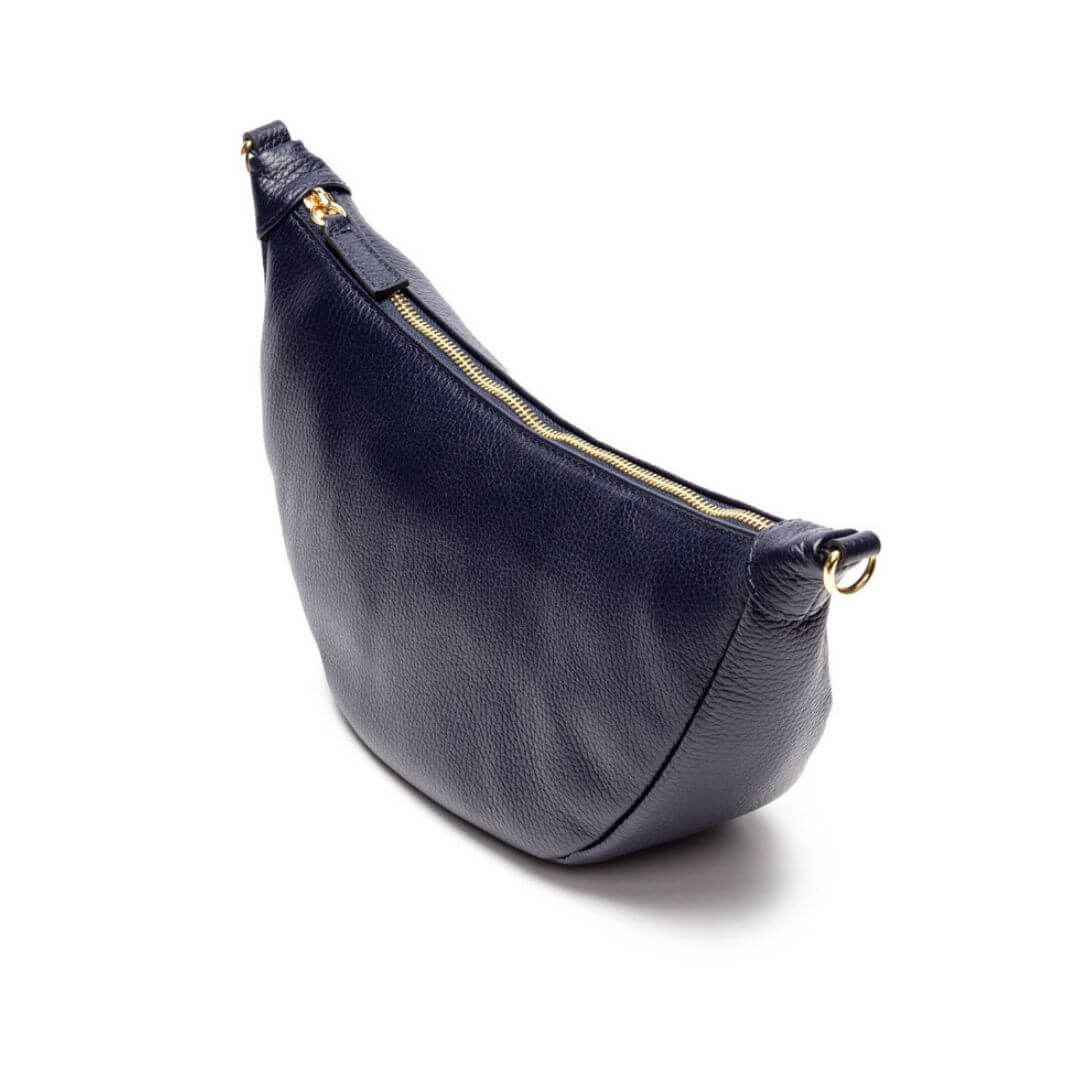 Elie Beaumont Leather Hobo Bag - Navy - Image 3