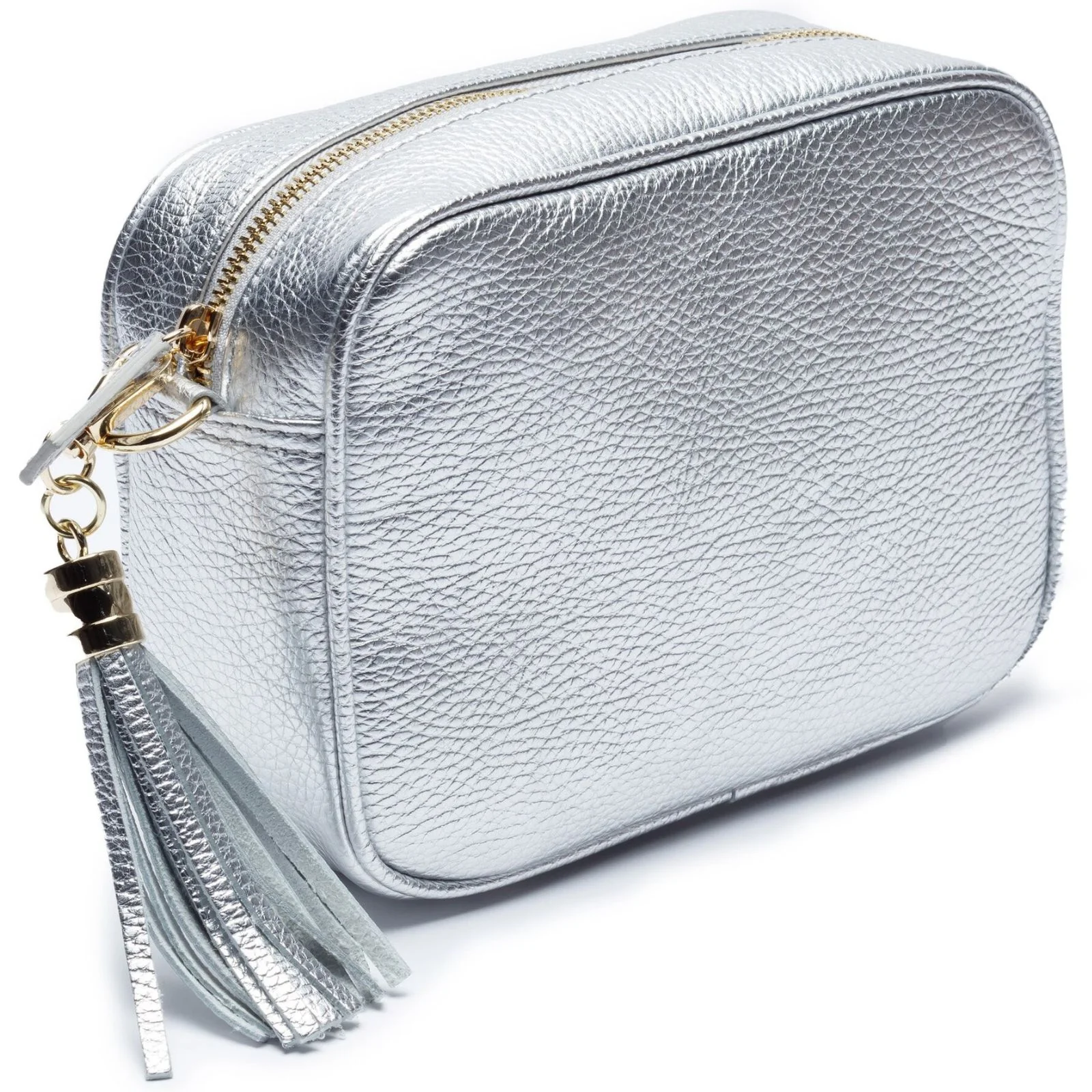 Elie Beaumont Silver Leather Bag