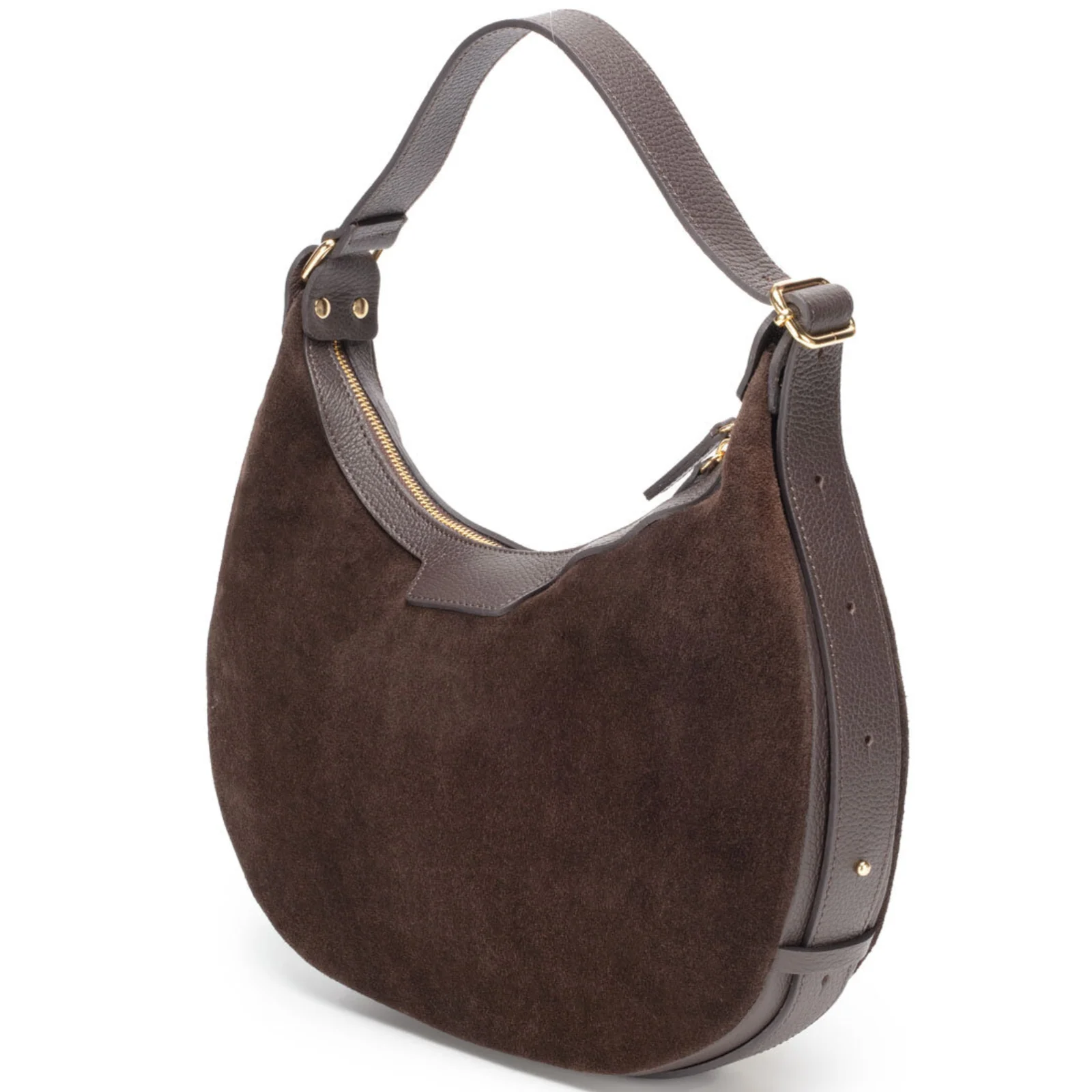 Elie Beaumont Suede Shoulder Bag - Brown