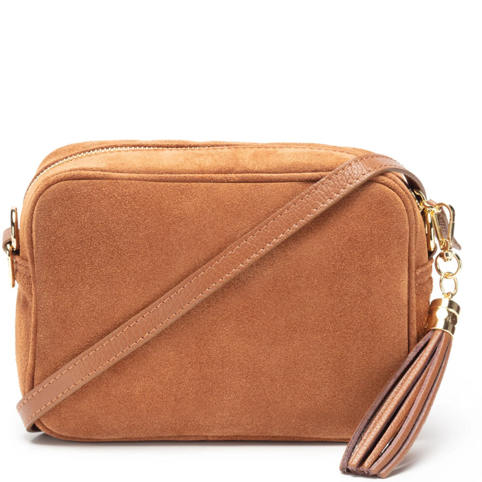 Elie Beaumont Tan Suede Leather Bag - Image 2