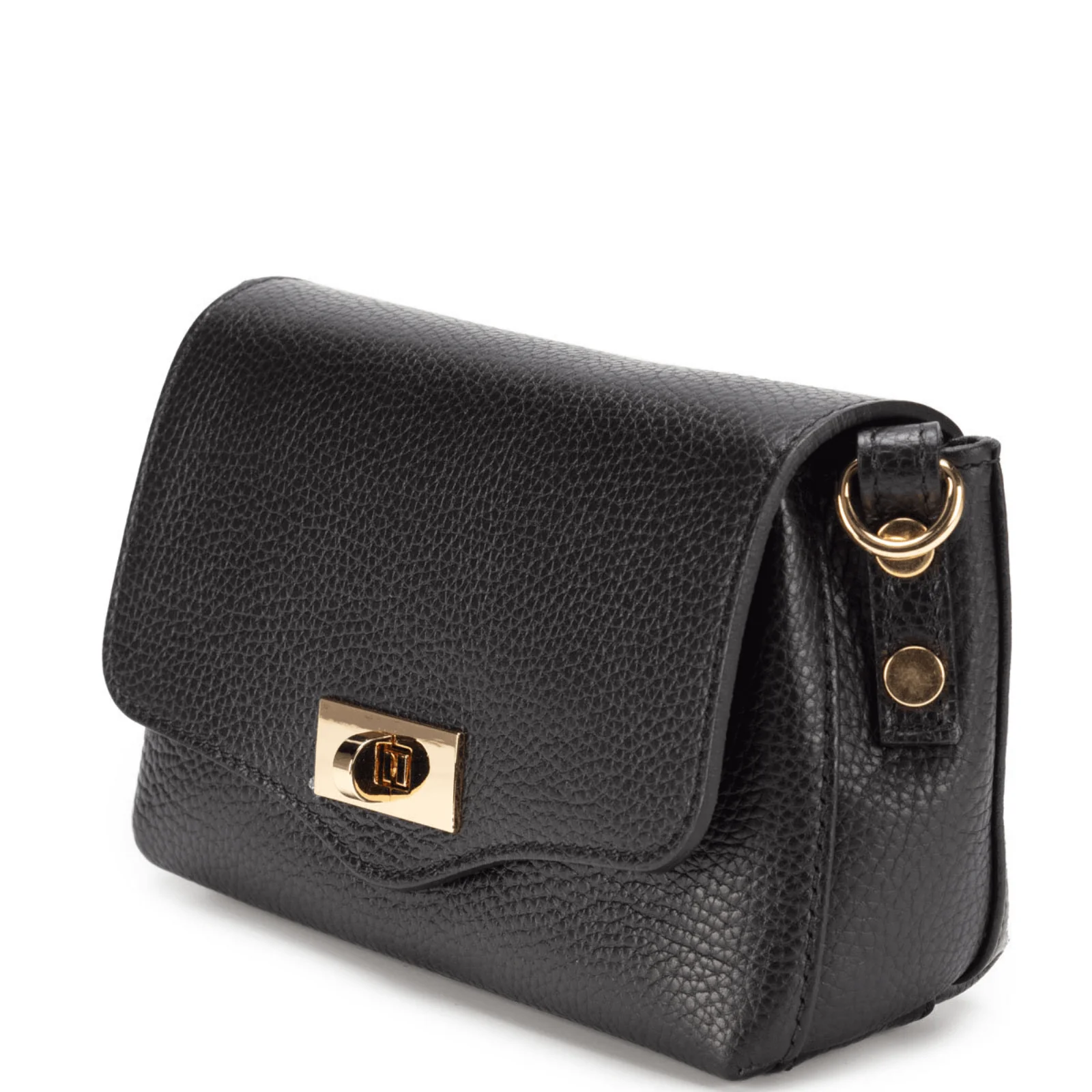 Elie Beaumont Twist Closure Small Bag - Black