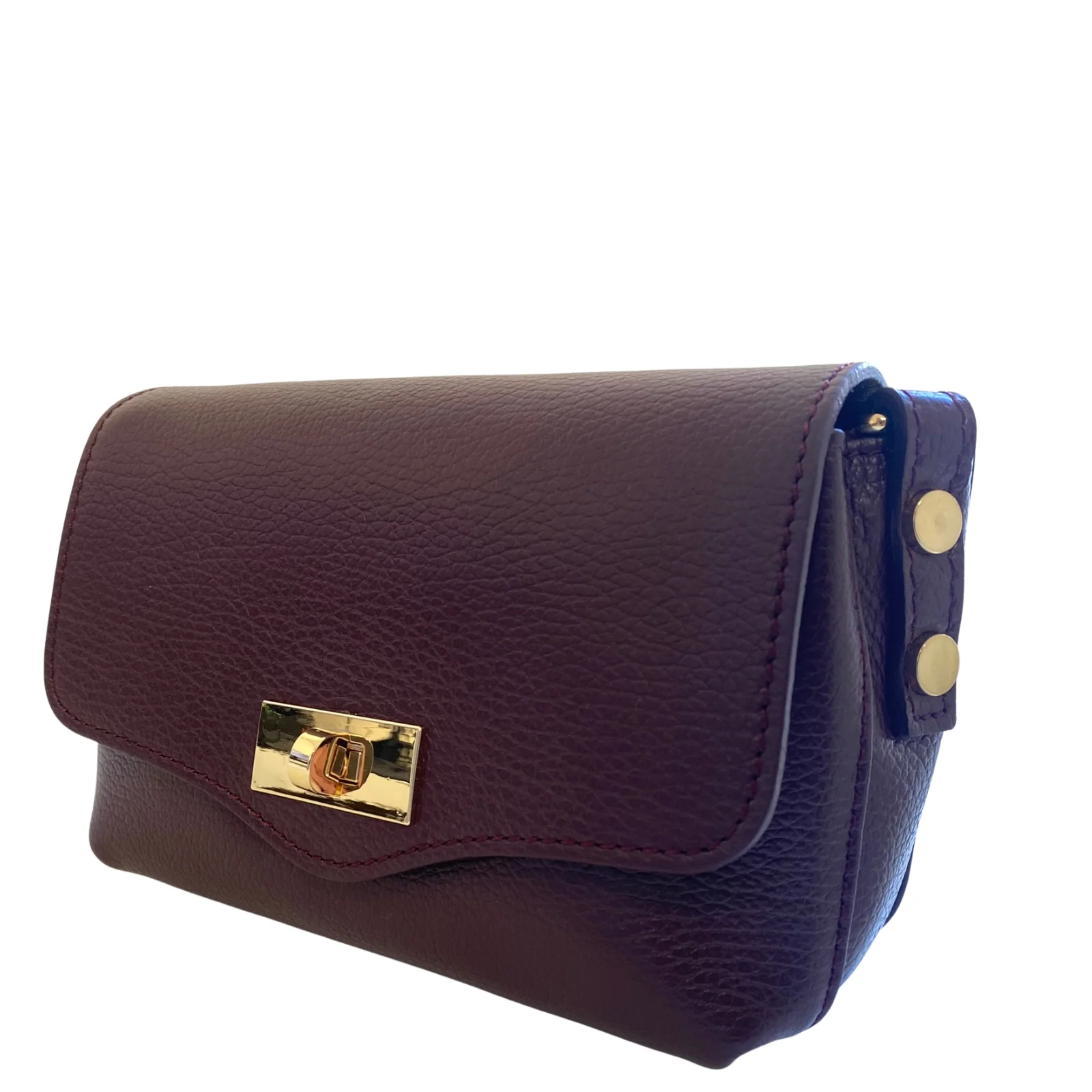 Elie Beaumont Twist Closure Small Bag - Burgundy