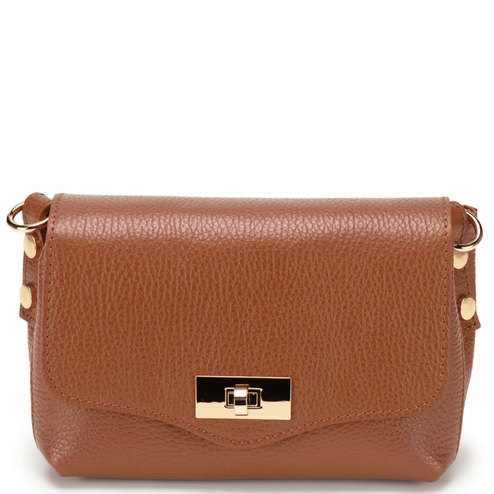Elie Beaumont Twist Closure Small Bag - Tan - Image 2