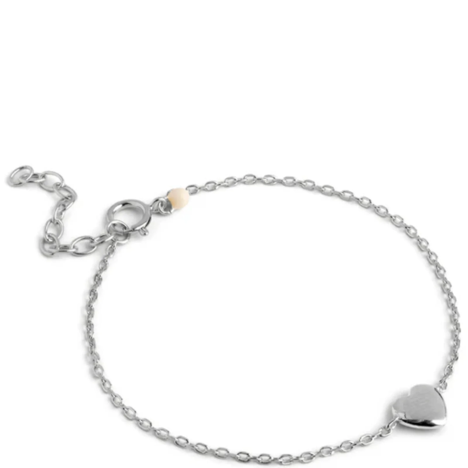 ENAMEL Copenhagen Amore Silver Heart Bracelet
