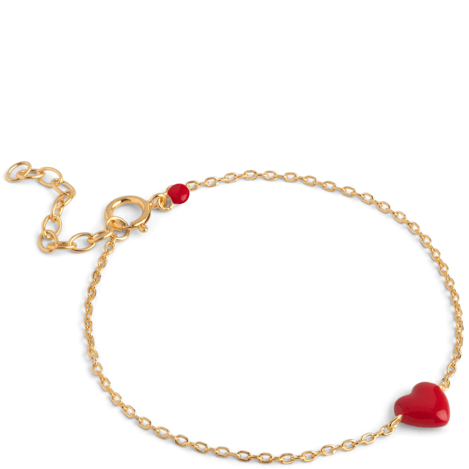 ENAMEL Copenhagen Gold Amore Bracelet - Red