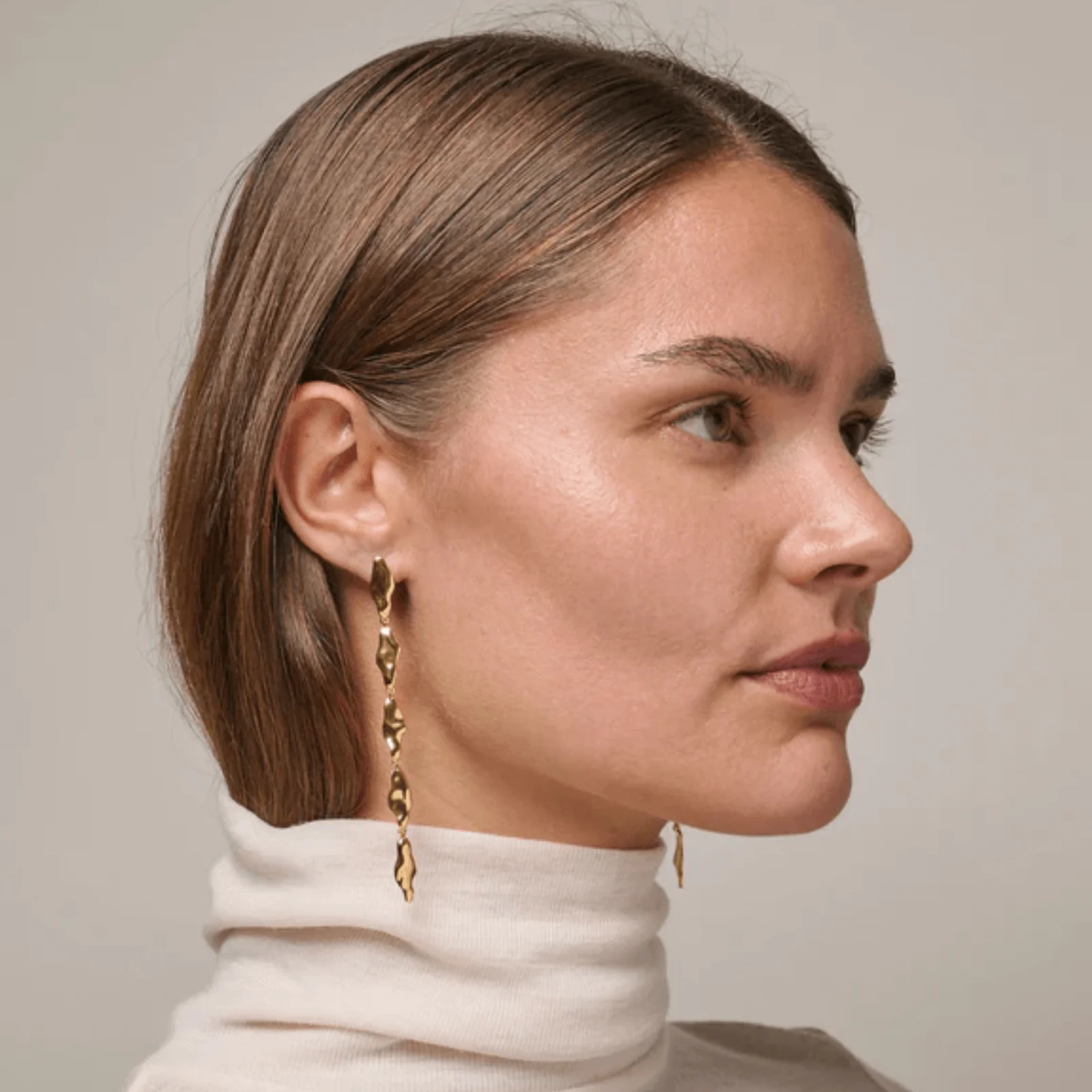 ENAMEL Copenhagen Gold India Drop Earrings - Image 2