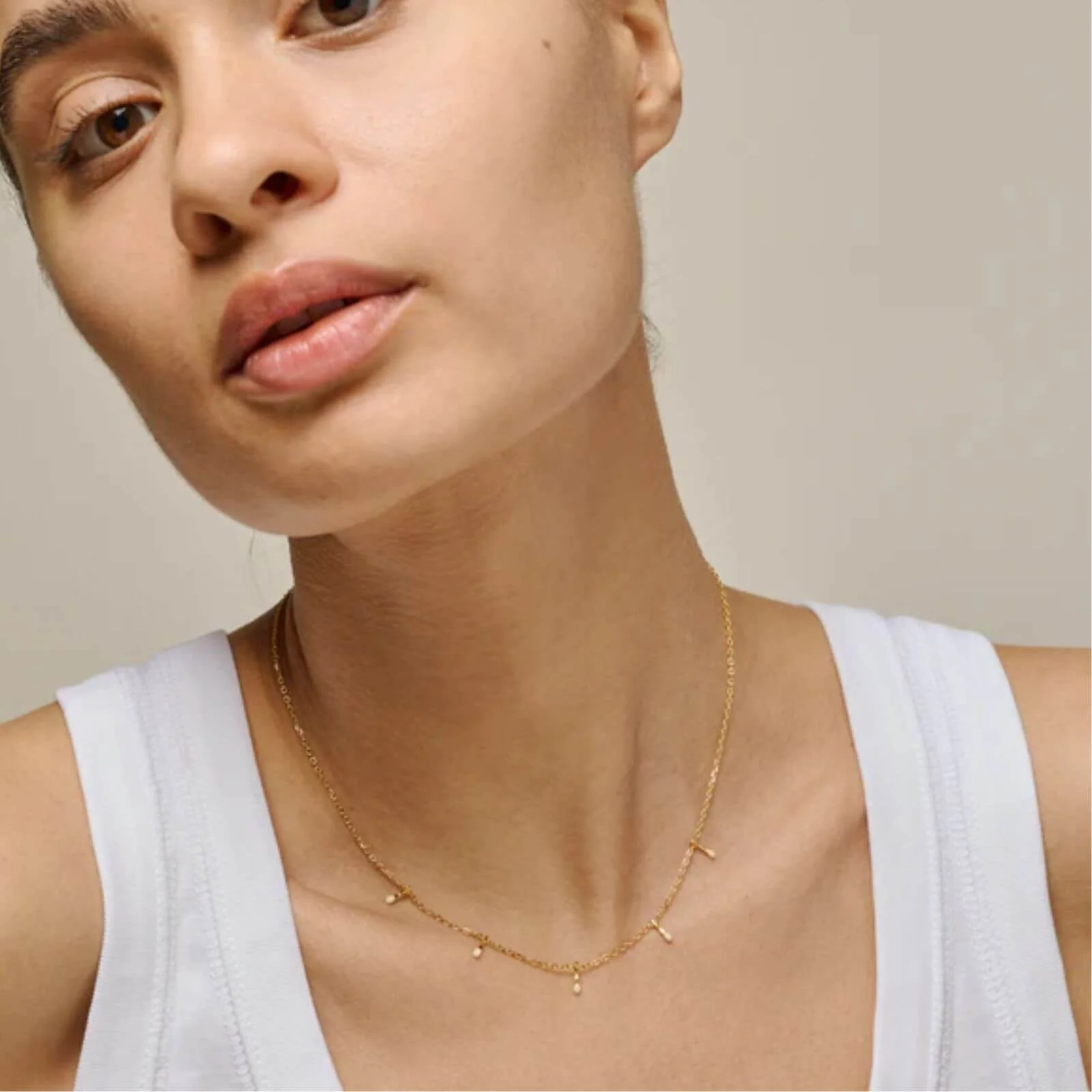 ENAMEL Copenhagen Gold Lola Drop Necklace - Image 2