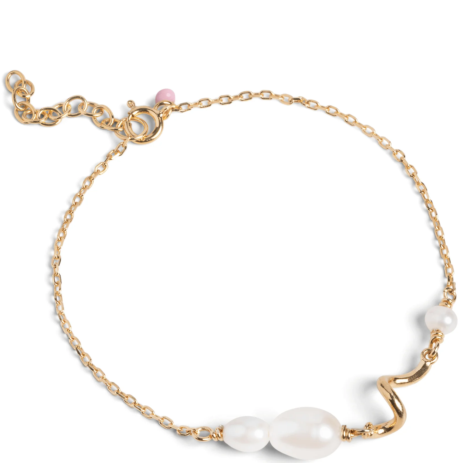 ENAMEL Copenhagen Gold Pearlie Twist Bracelet