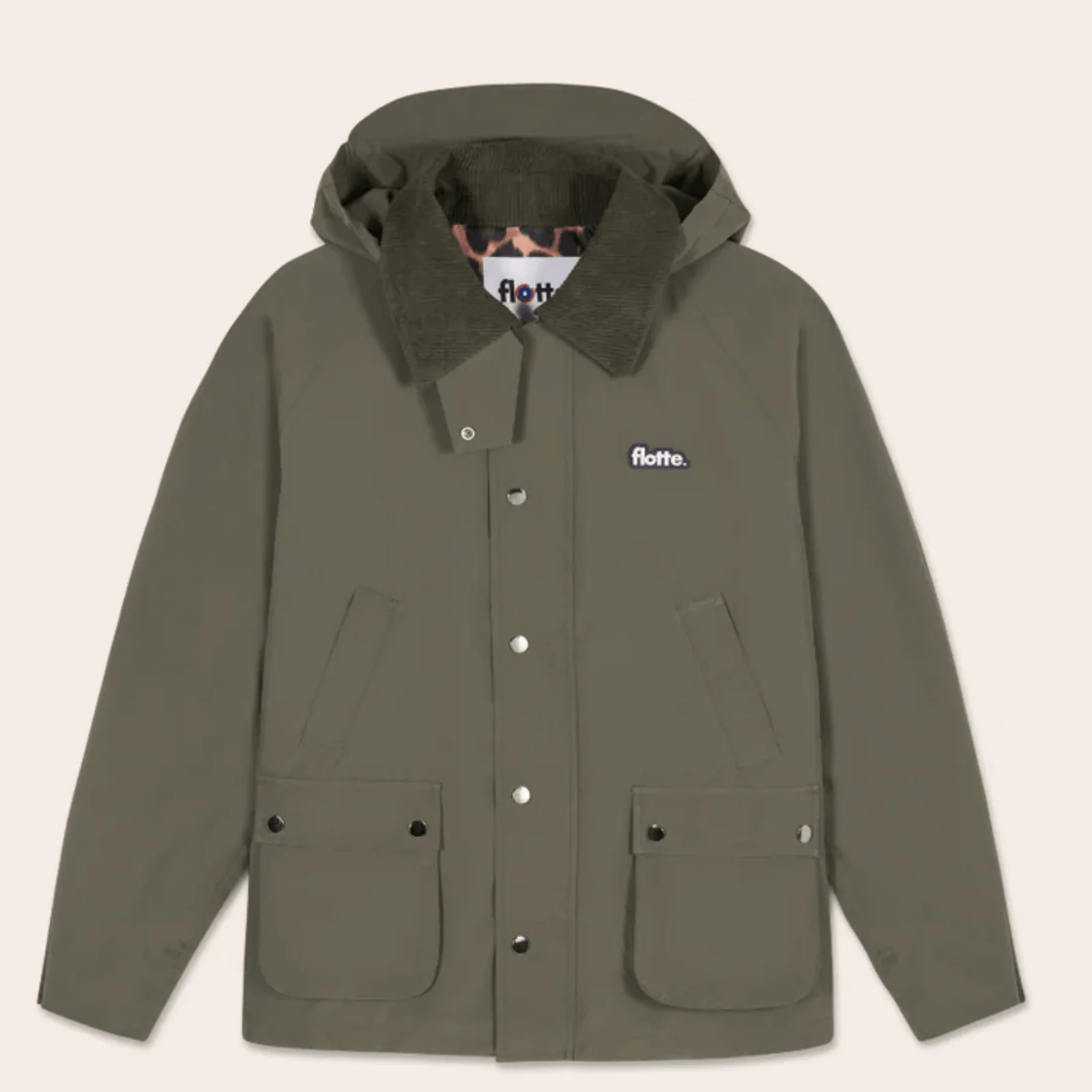 Flotte Archives Khaki Waterproof Barn Jacket - Image 5