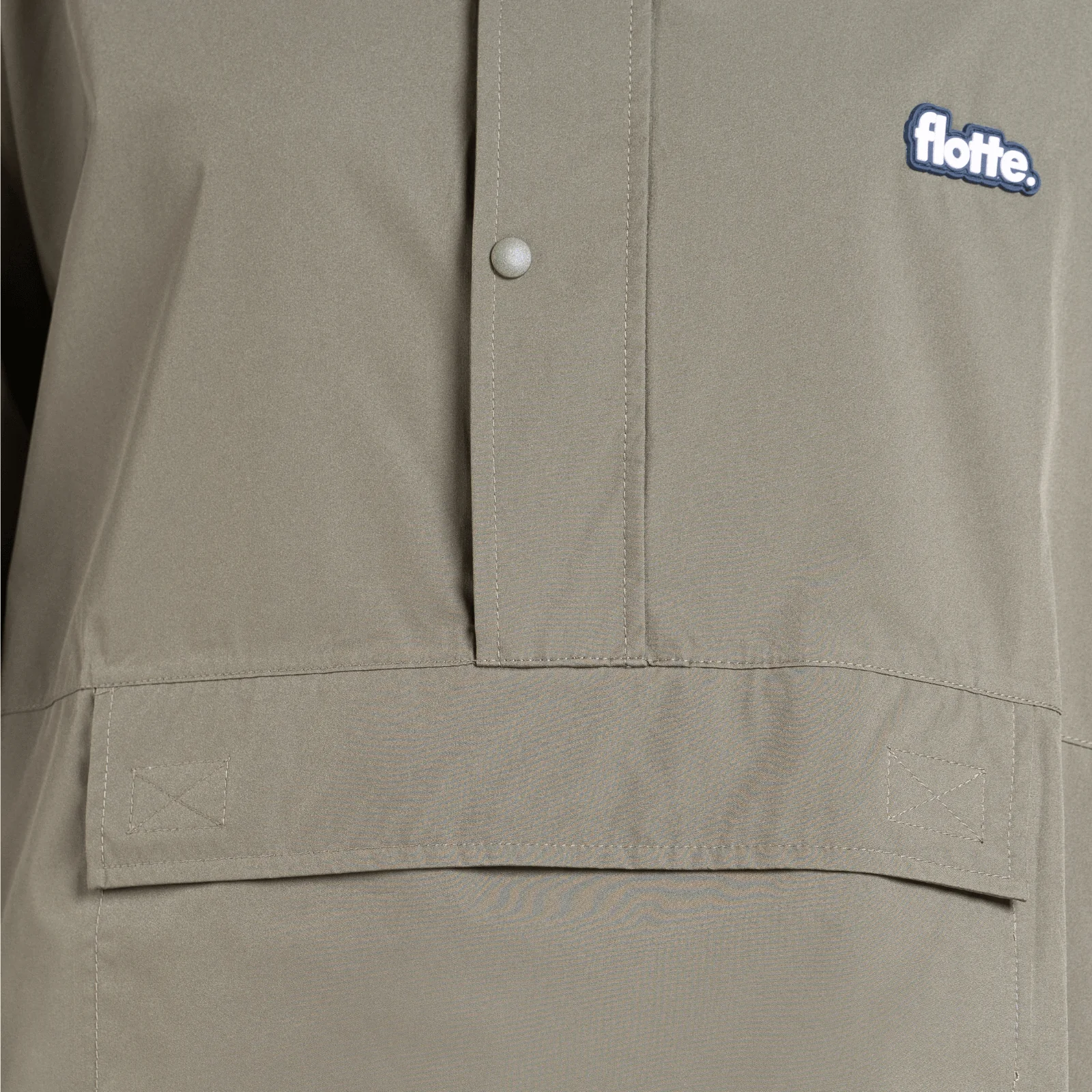 Flotte Gabriel Khaki Green Waterproof Poncho Coat - Image 6