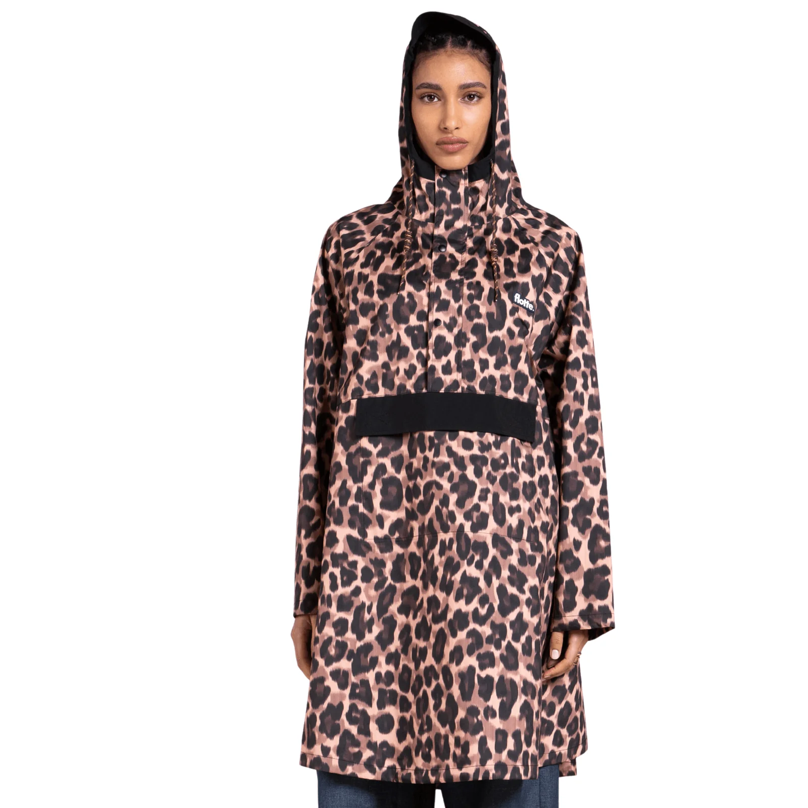 Flotte Gabriel Leopard Waterproof Poncho Coat - Image 4