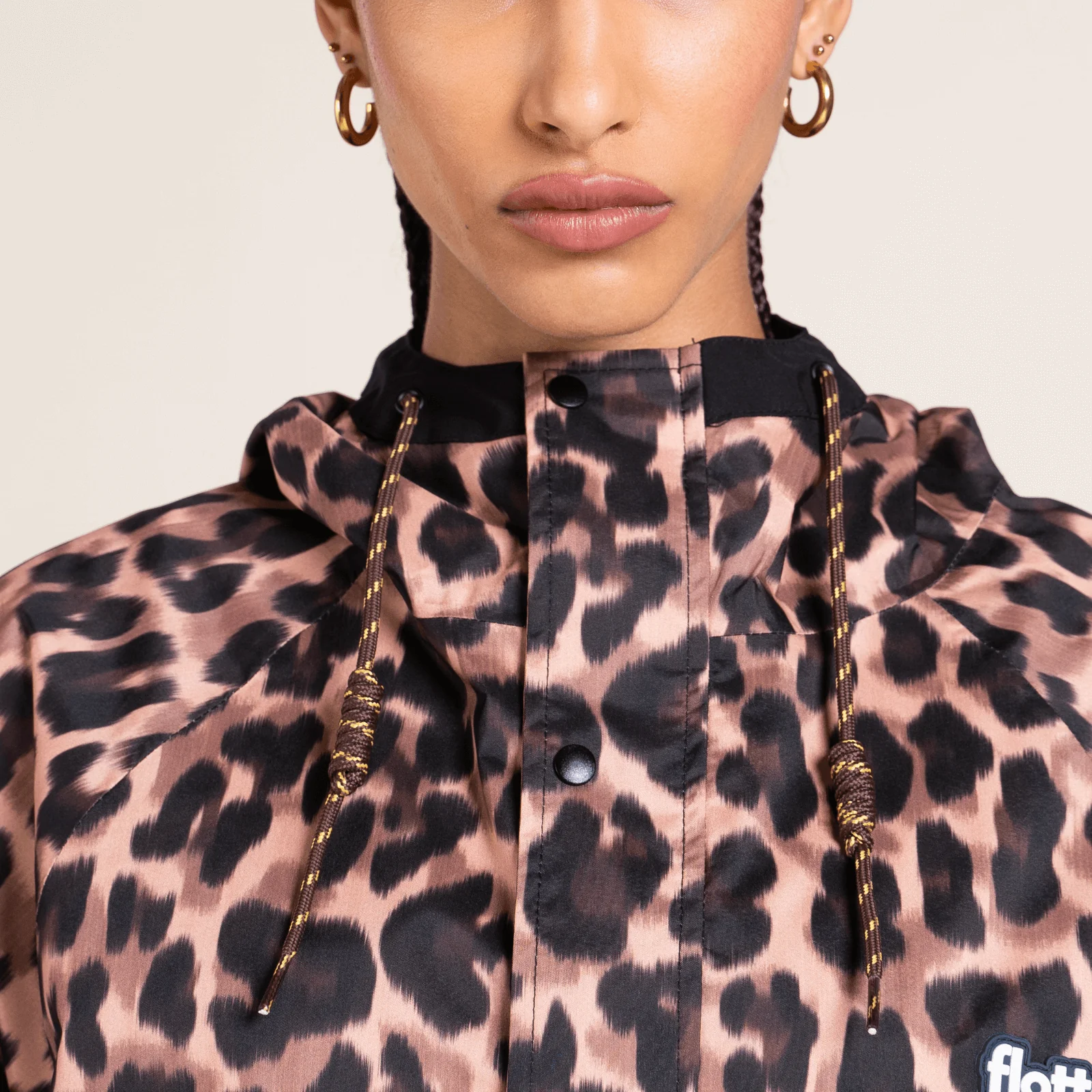 Flotte Gabriel Leopard Waterproof Poncho Coat - Image 5
