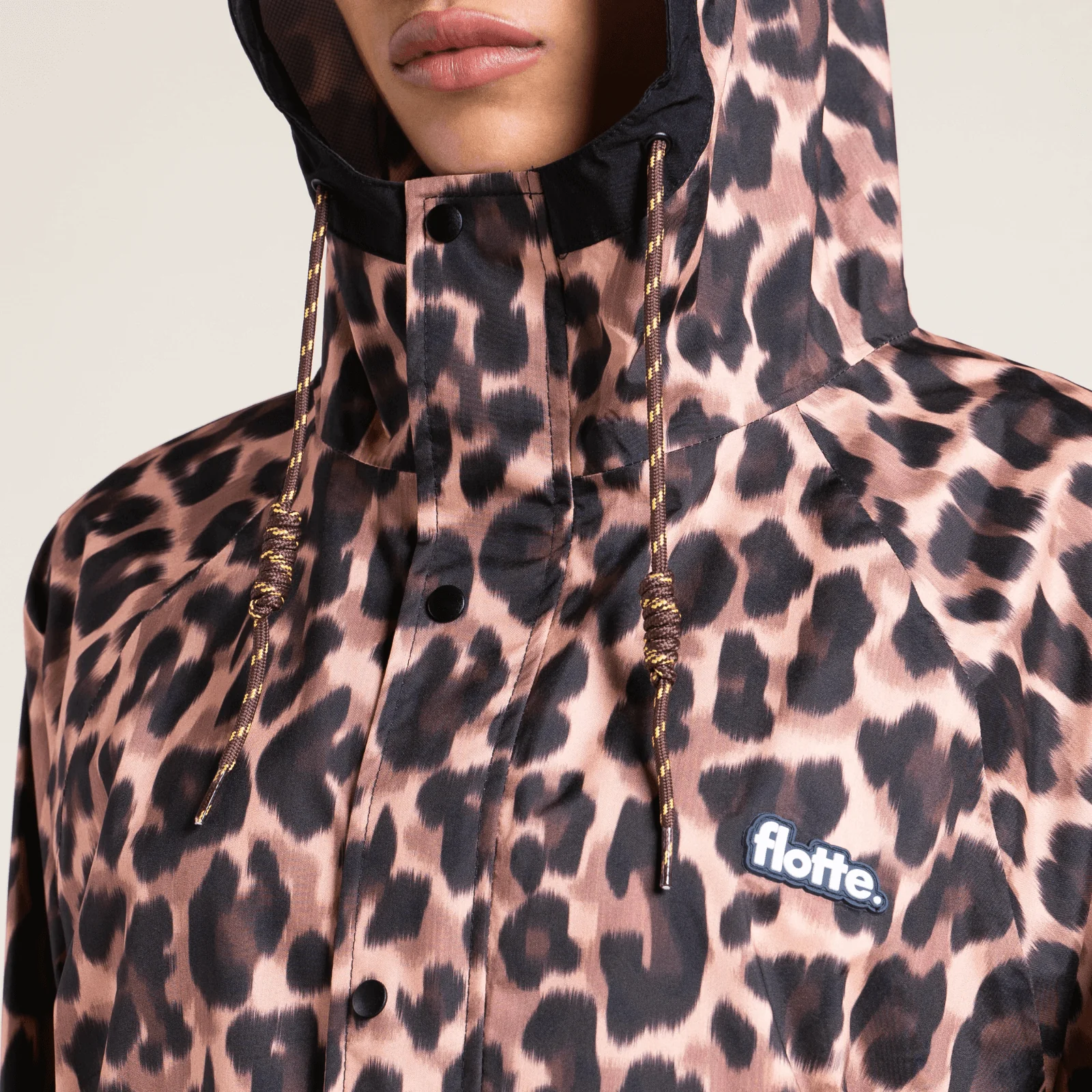 Flotte Gabriel Leopard Waterproof Poncho Coat - Image 7