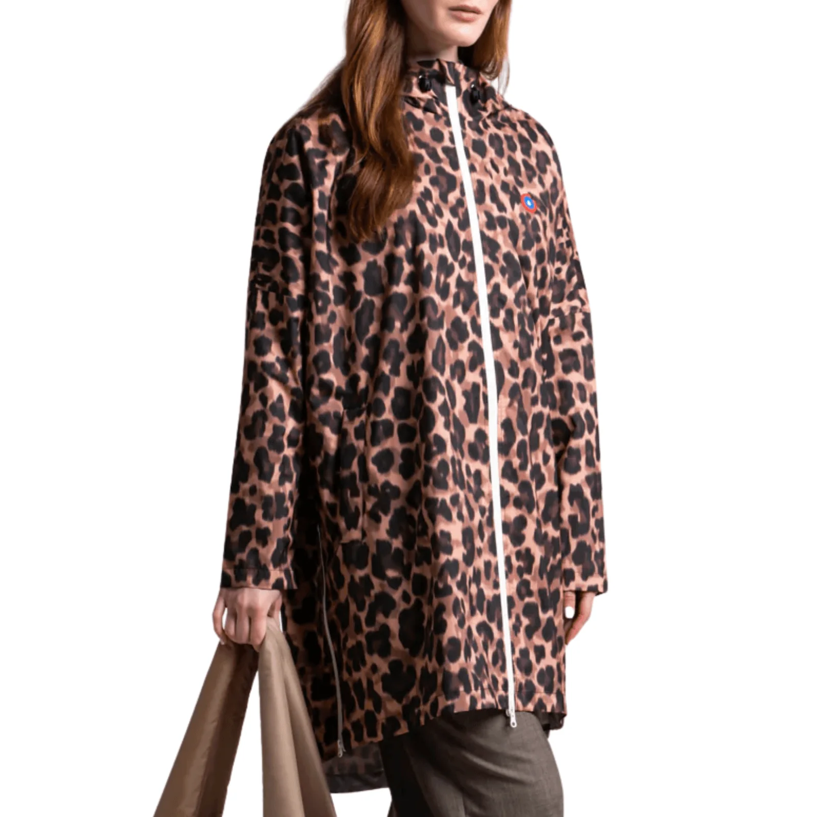 Flotte Liberte Leopard Waterproof Hooded Raincoat