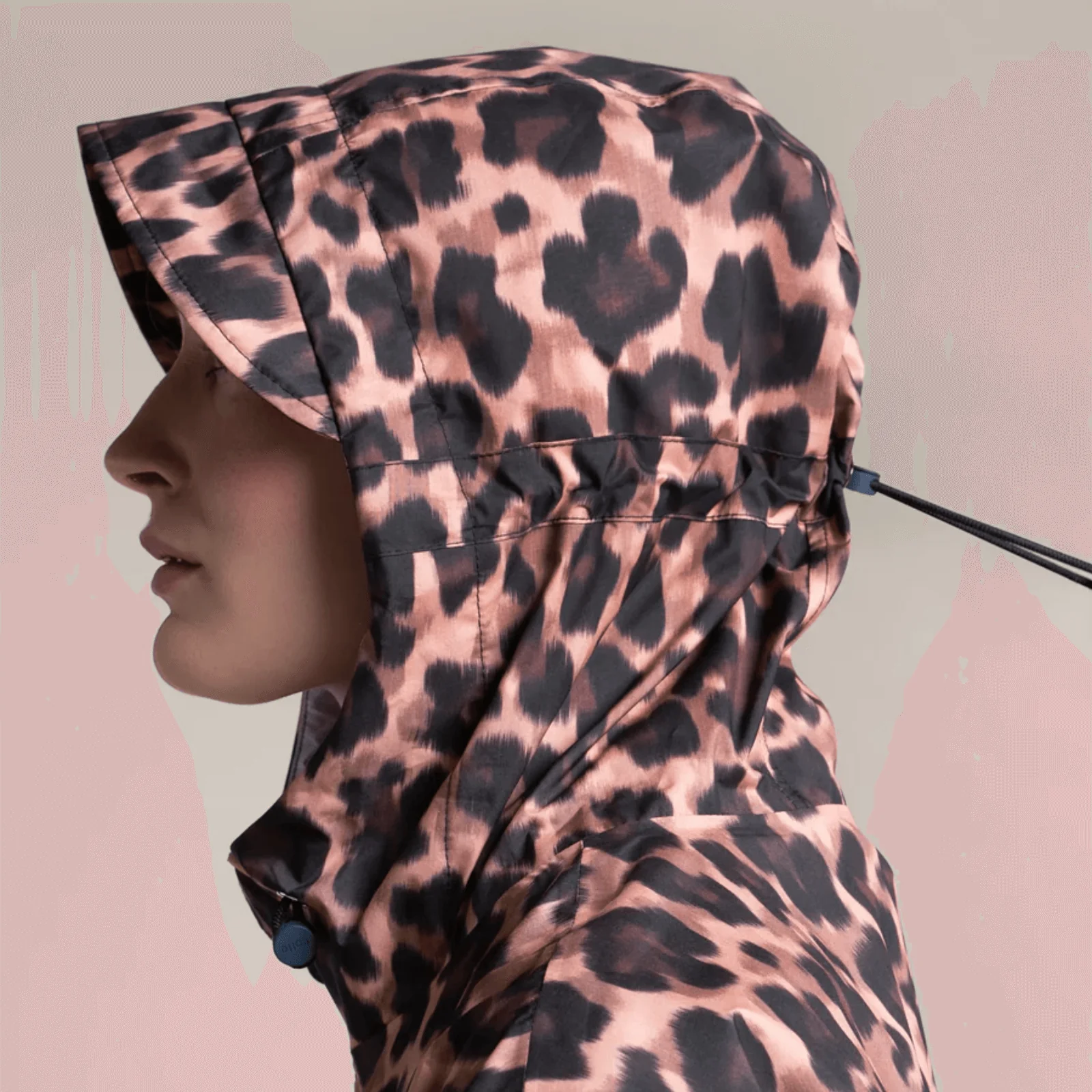 Flotte Liberte Leopard Waterproof Hooded Raincoat - Image 4