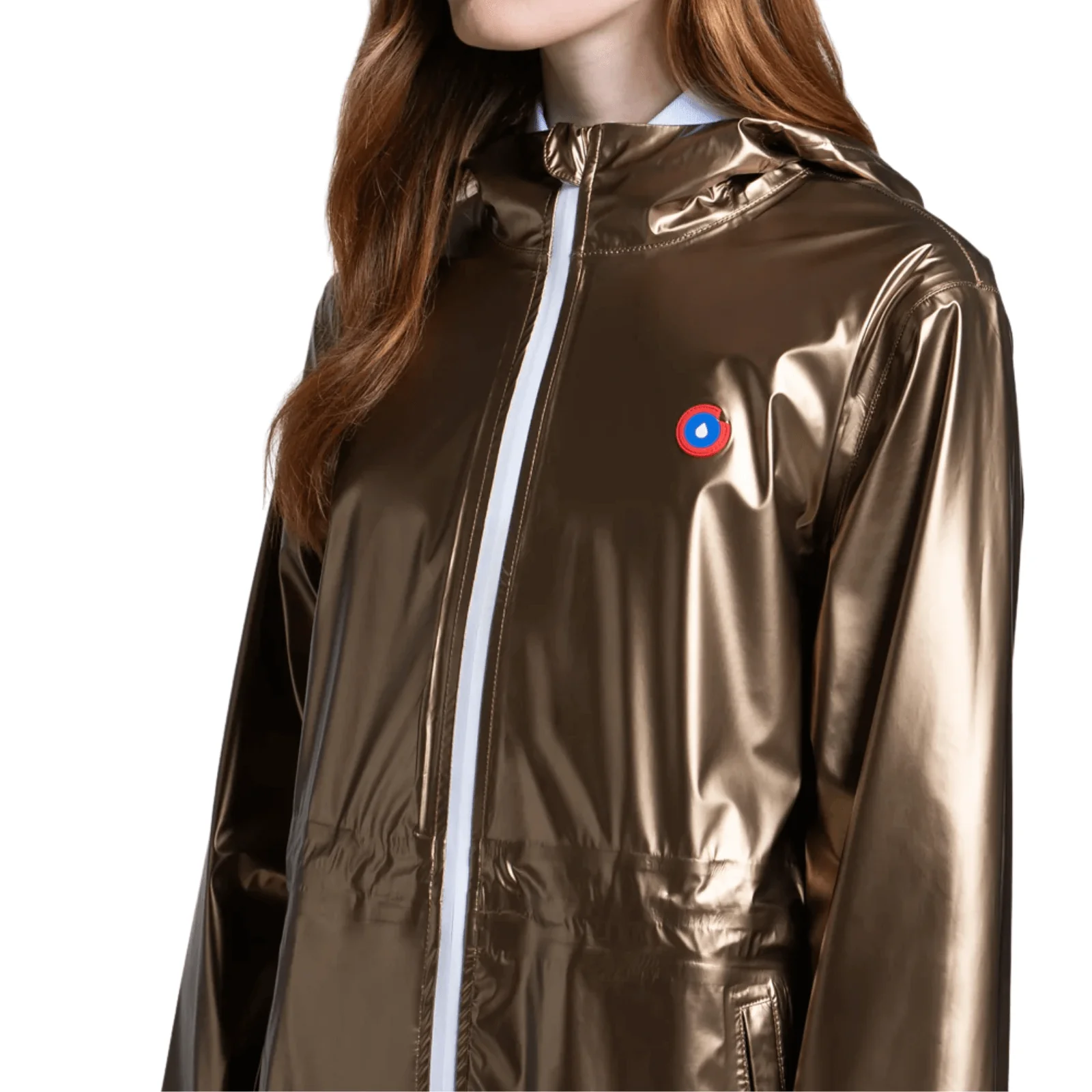 Flotte Versailles Gold Metallic Waterproof Raincoat - Image 2