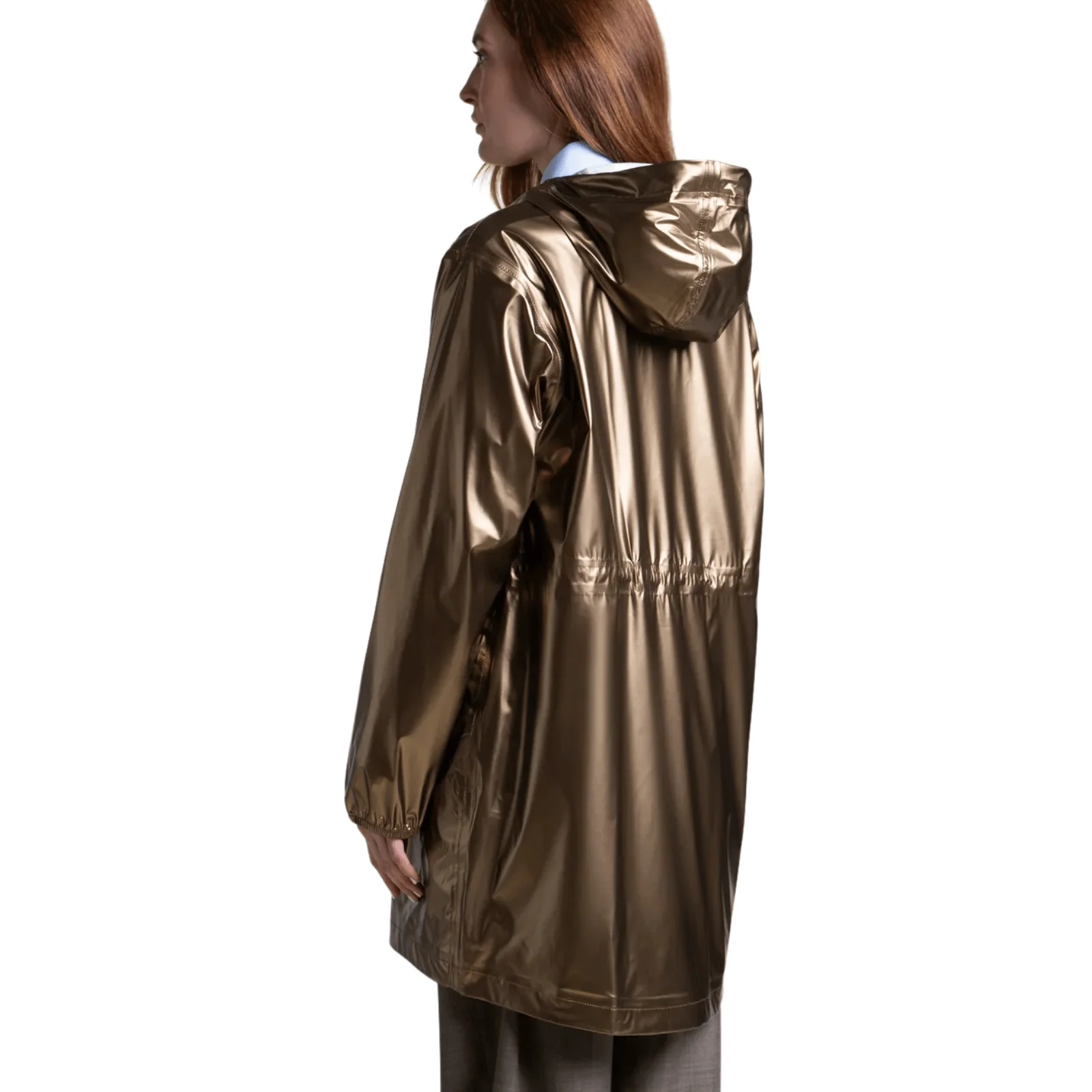 Flotte Versailles Gold Metallic Waterproof Raincoat - Image 3