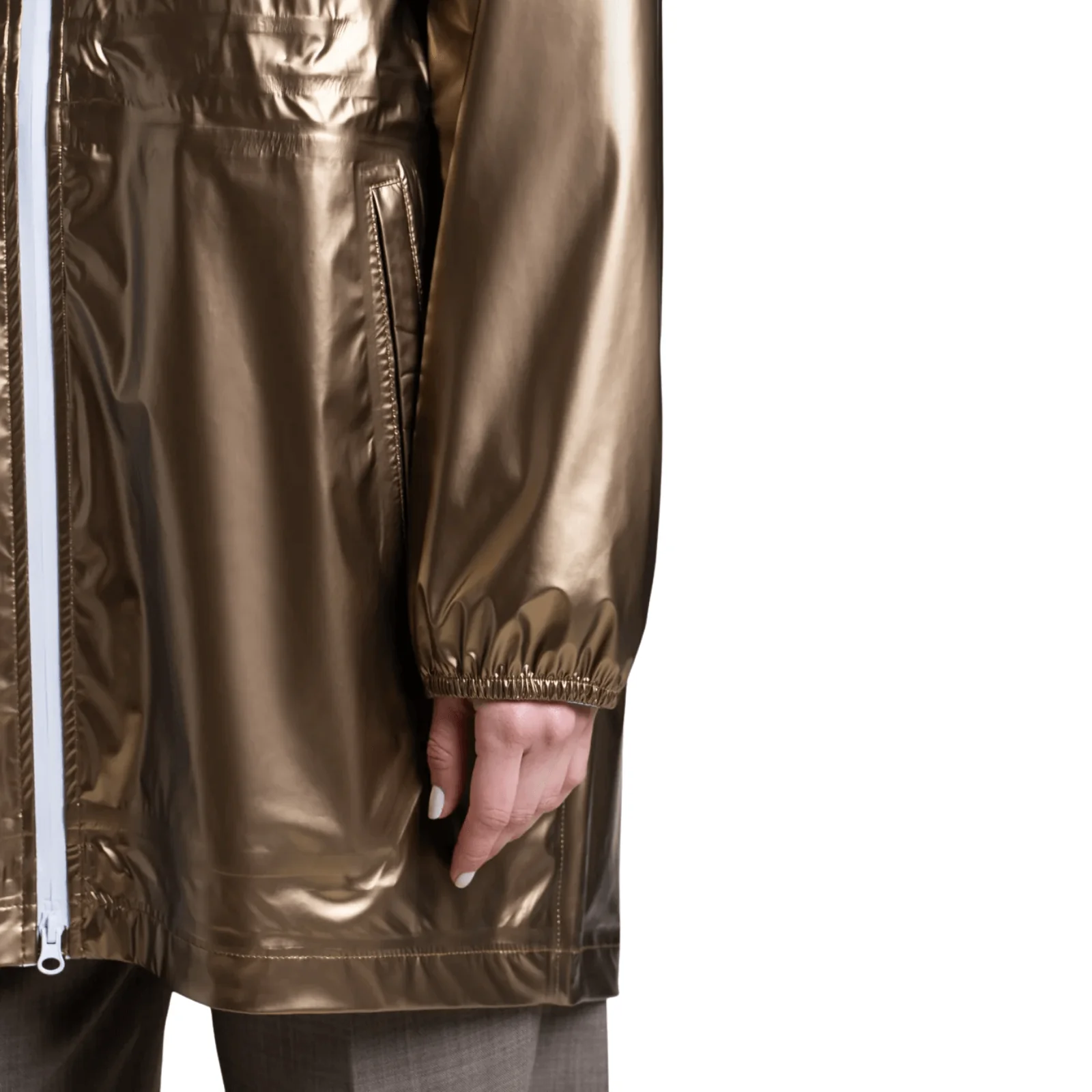 Flotte Versailles Gold Metallic Waterproof Raincoat - Image 4