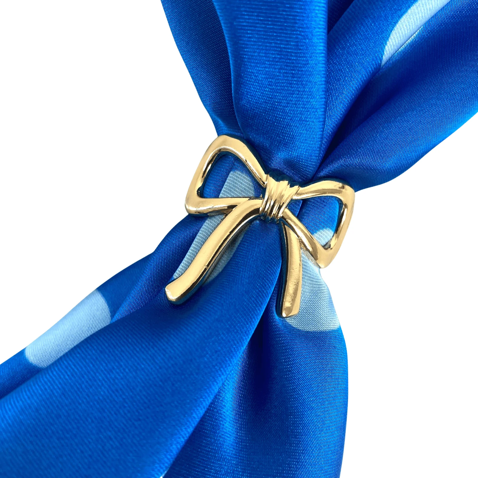 Gold Bow Scarf Ring