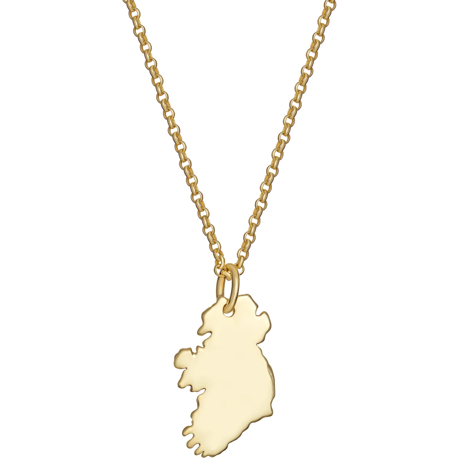 Gold Plated Ireland Pendant Necklace