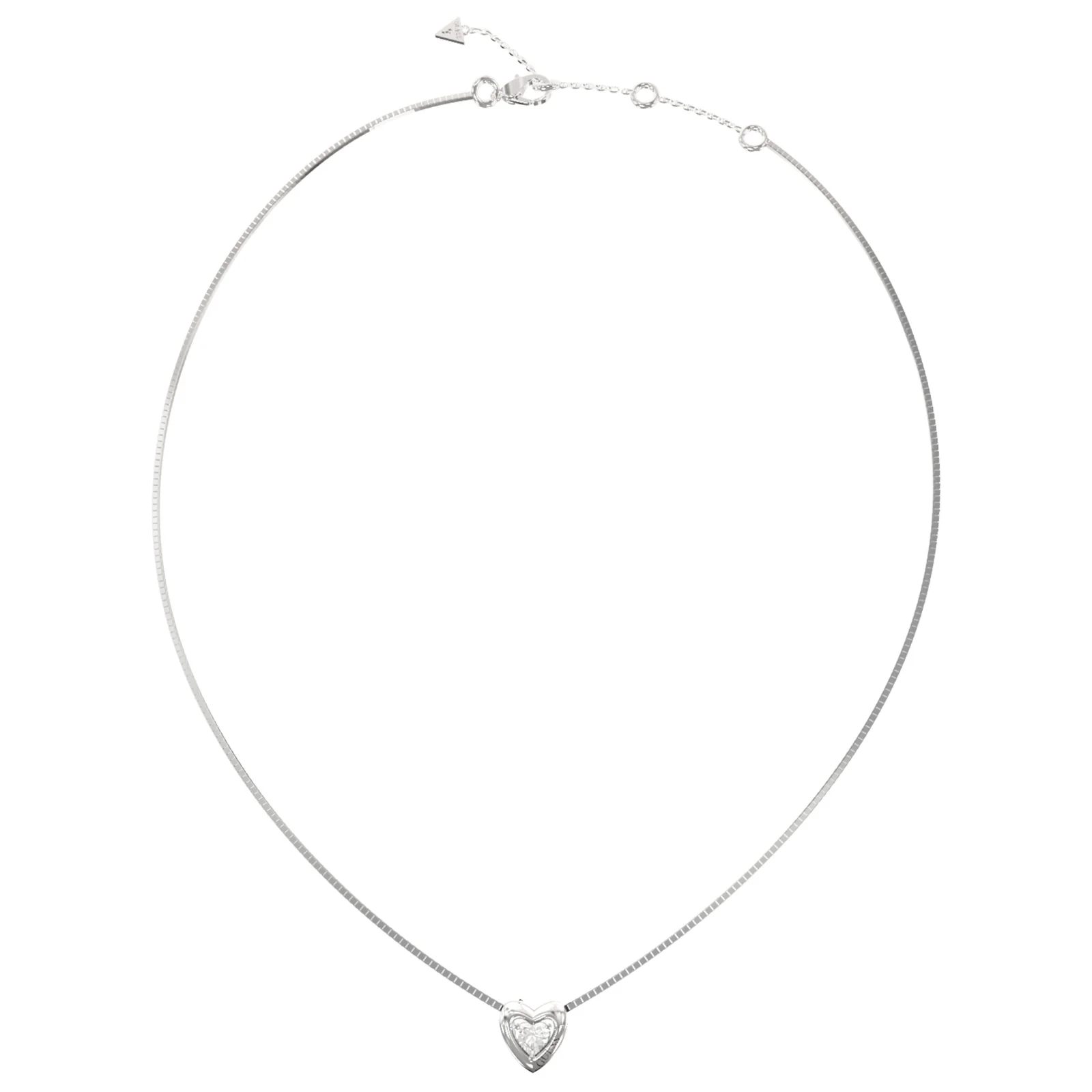 Guess Beloved Silver Heart Necklace - Image 2