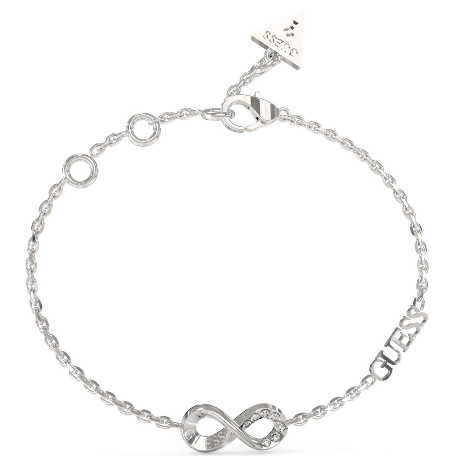 Guess Endless Dream Silver Infinity Logo Bracelet