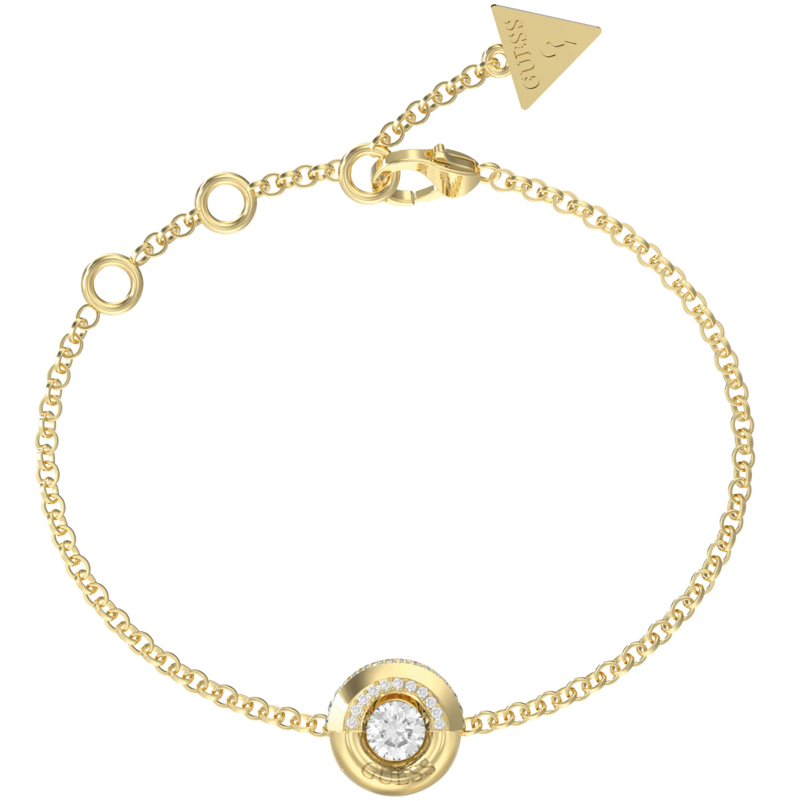 Guess Majorelle Gold Crystal Coin Bracelet