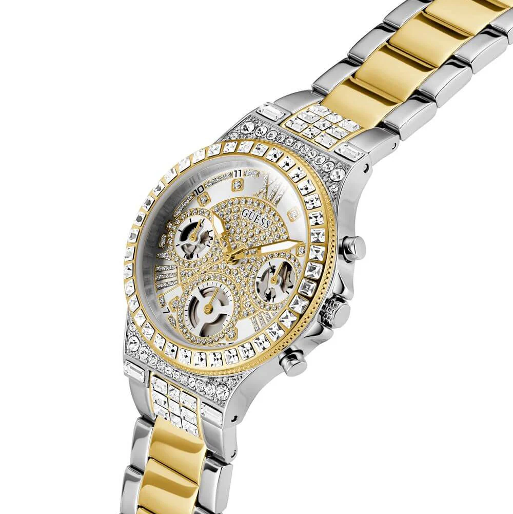 Guess Moonlight Two Tone Sparkle Watch - Image 3