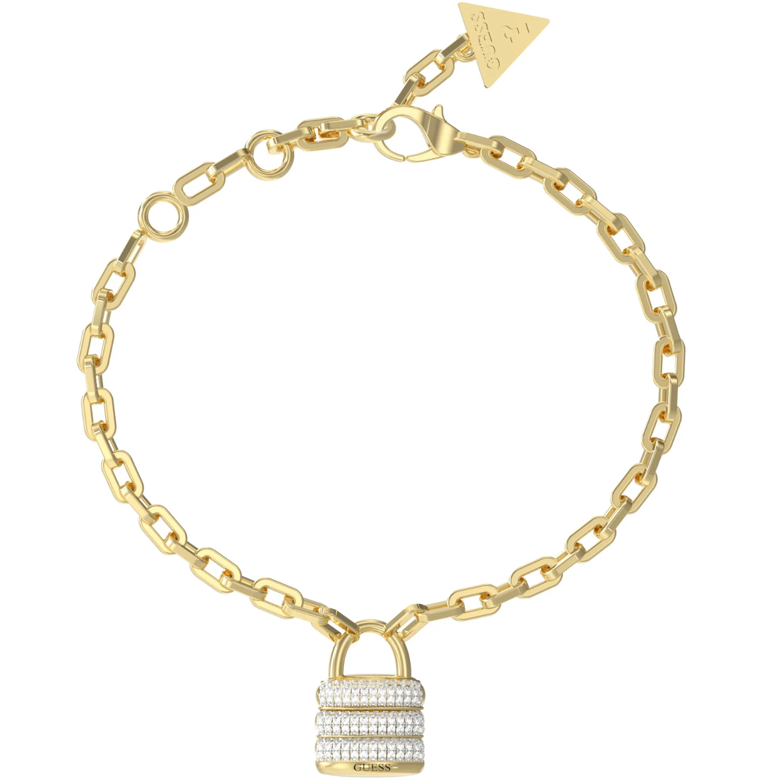 Guess My Secret Gold Padlock Bracelet
