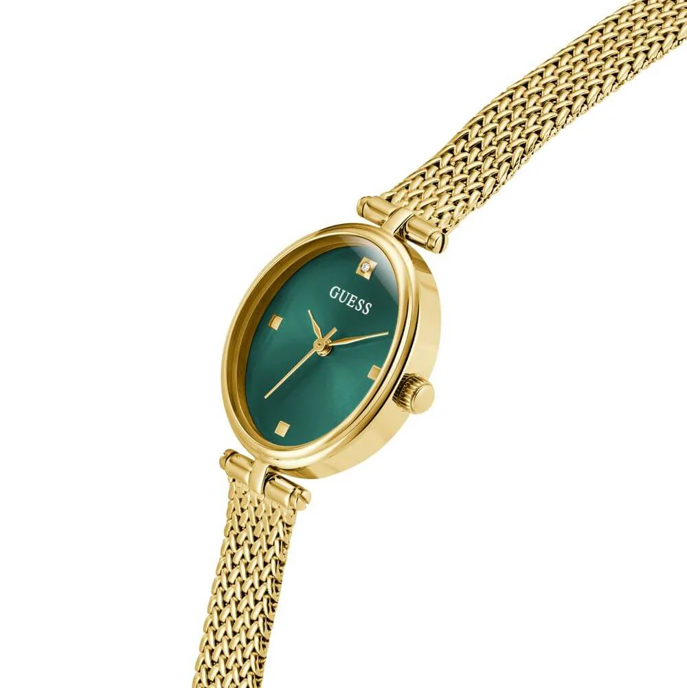 Guess Ruby Gold & Green Watch - Image 3