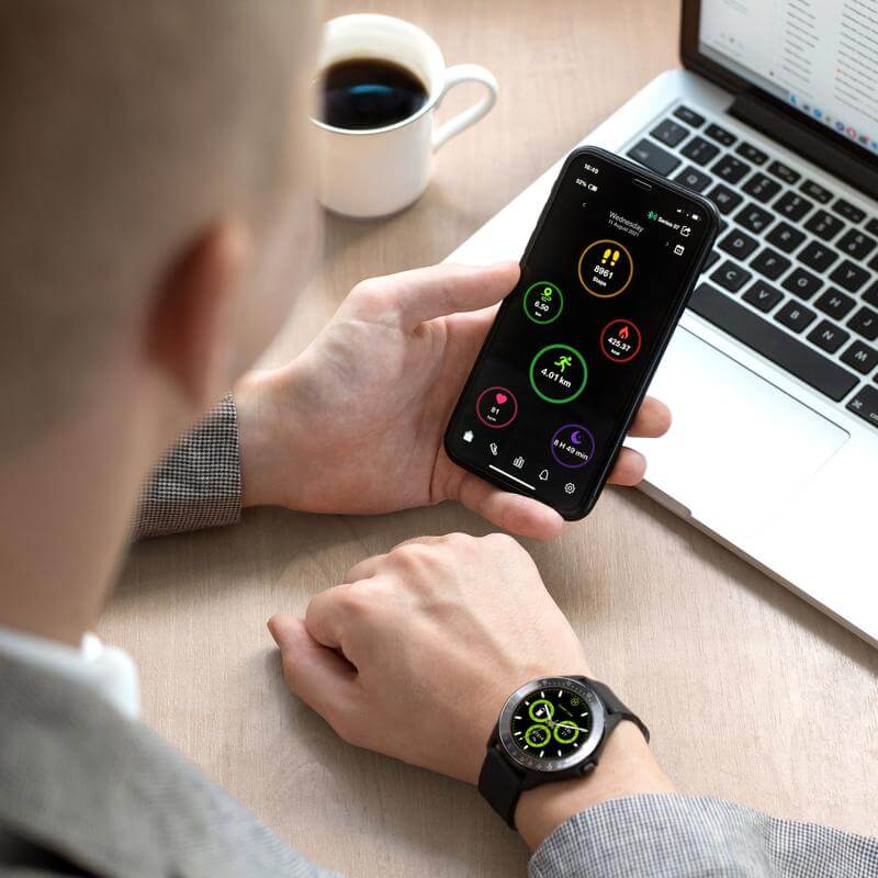 Harry Lime Smart Watch - Black Silver - Image 5