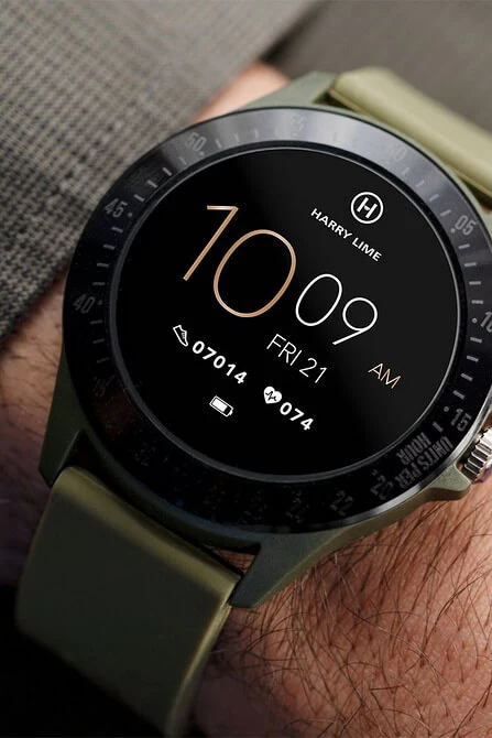 Harry Lime Smart Watch - Khaki Black - Image 3