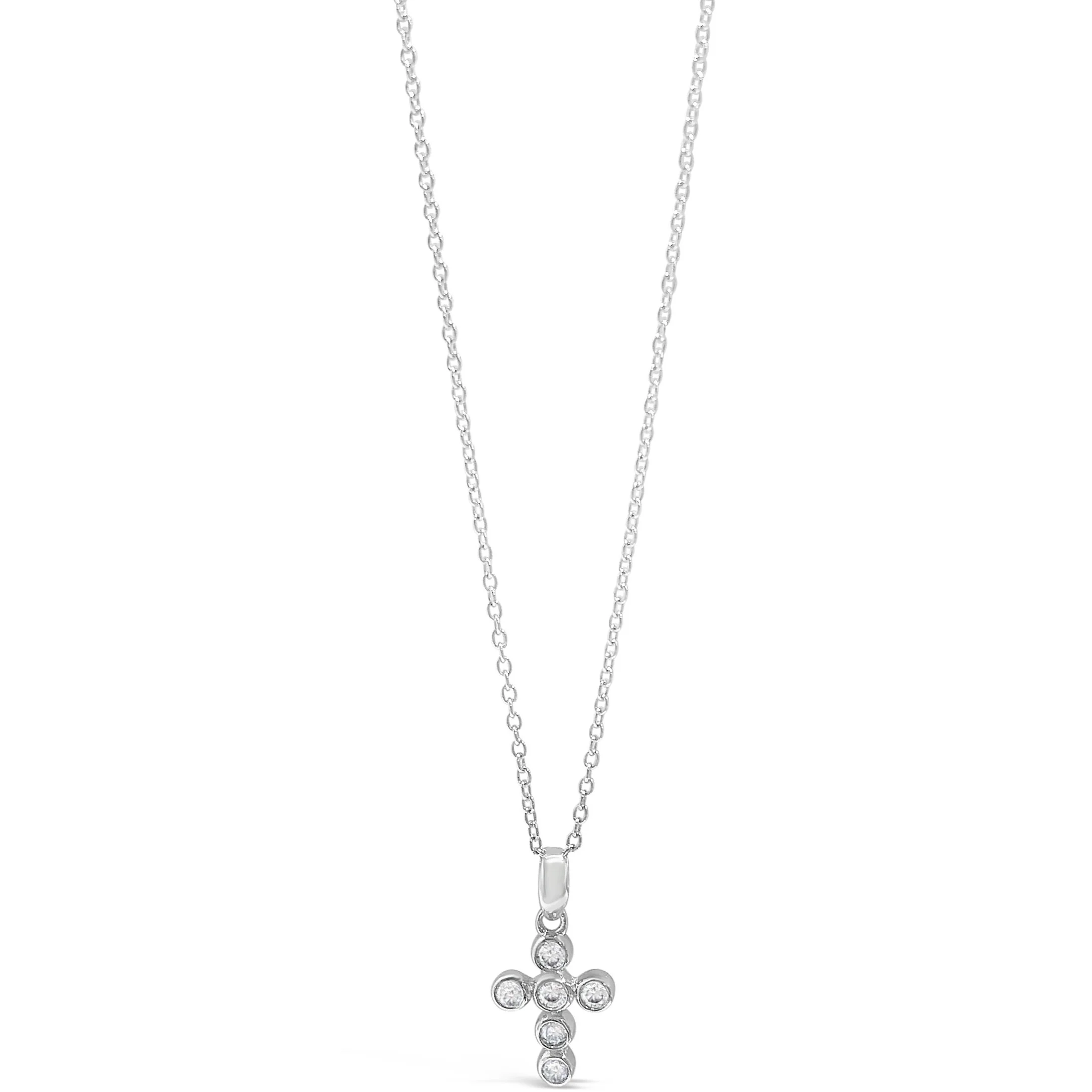 Absolute Kids Silver Cross & Chain